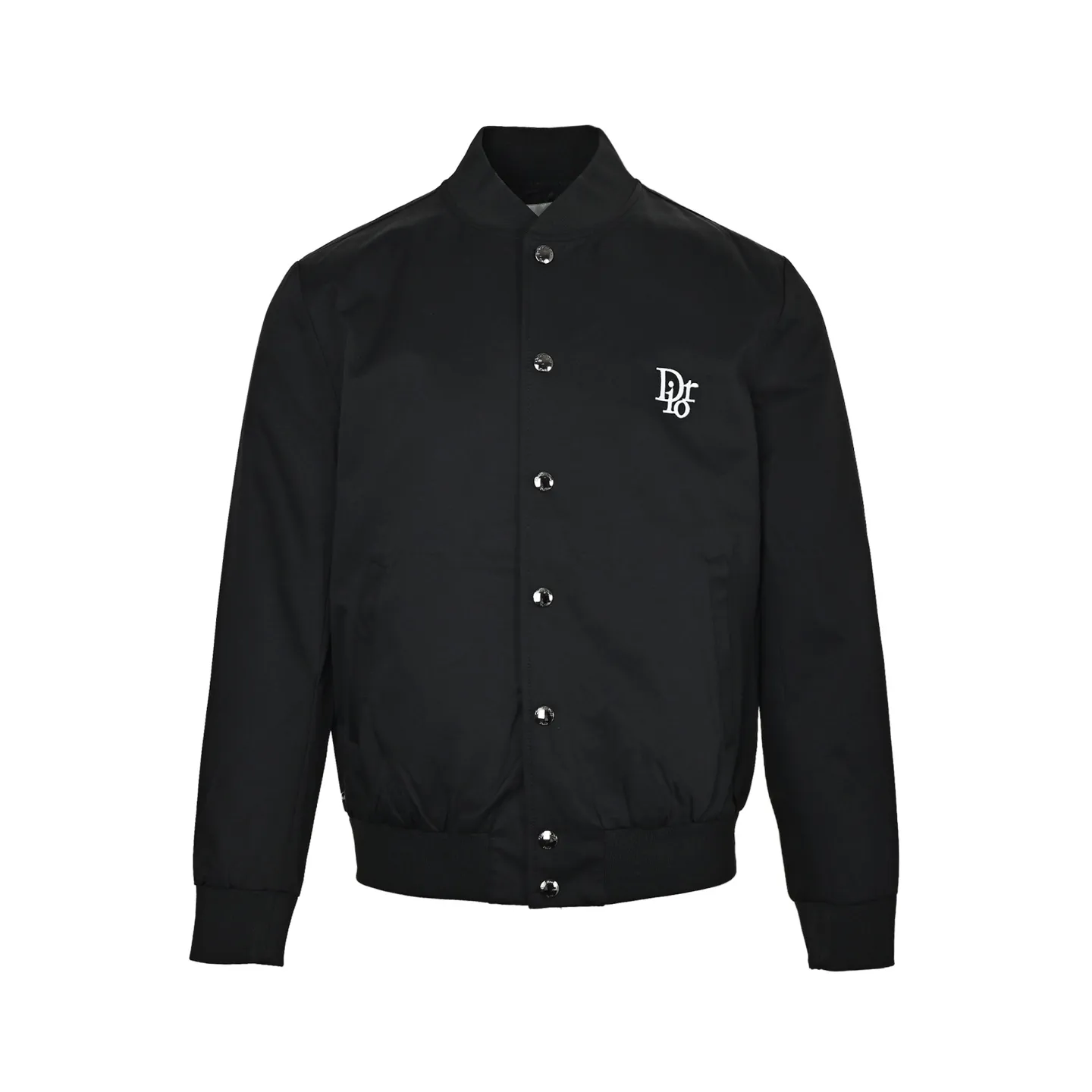 Dior/Dior Floral Embroidered Logo Baseball Jersey Jacket