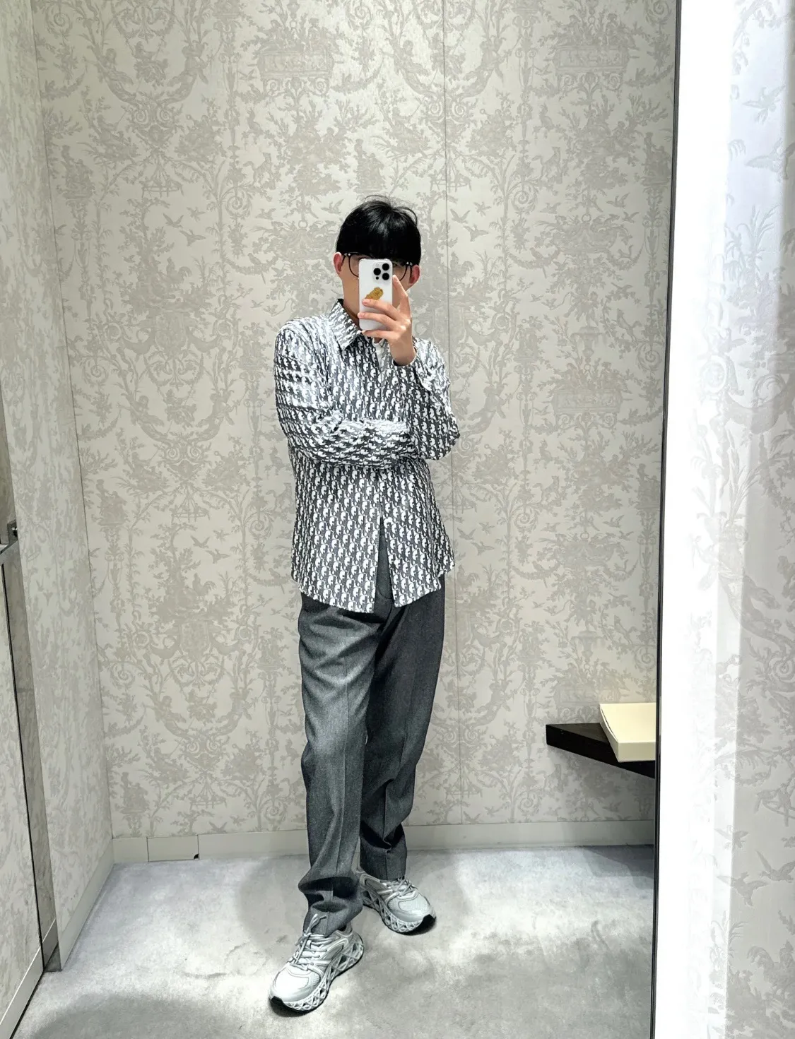 Dior/Dior 25ss jacquard full print shirt