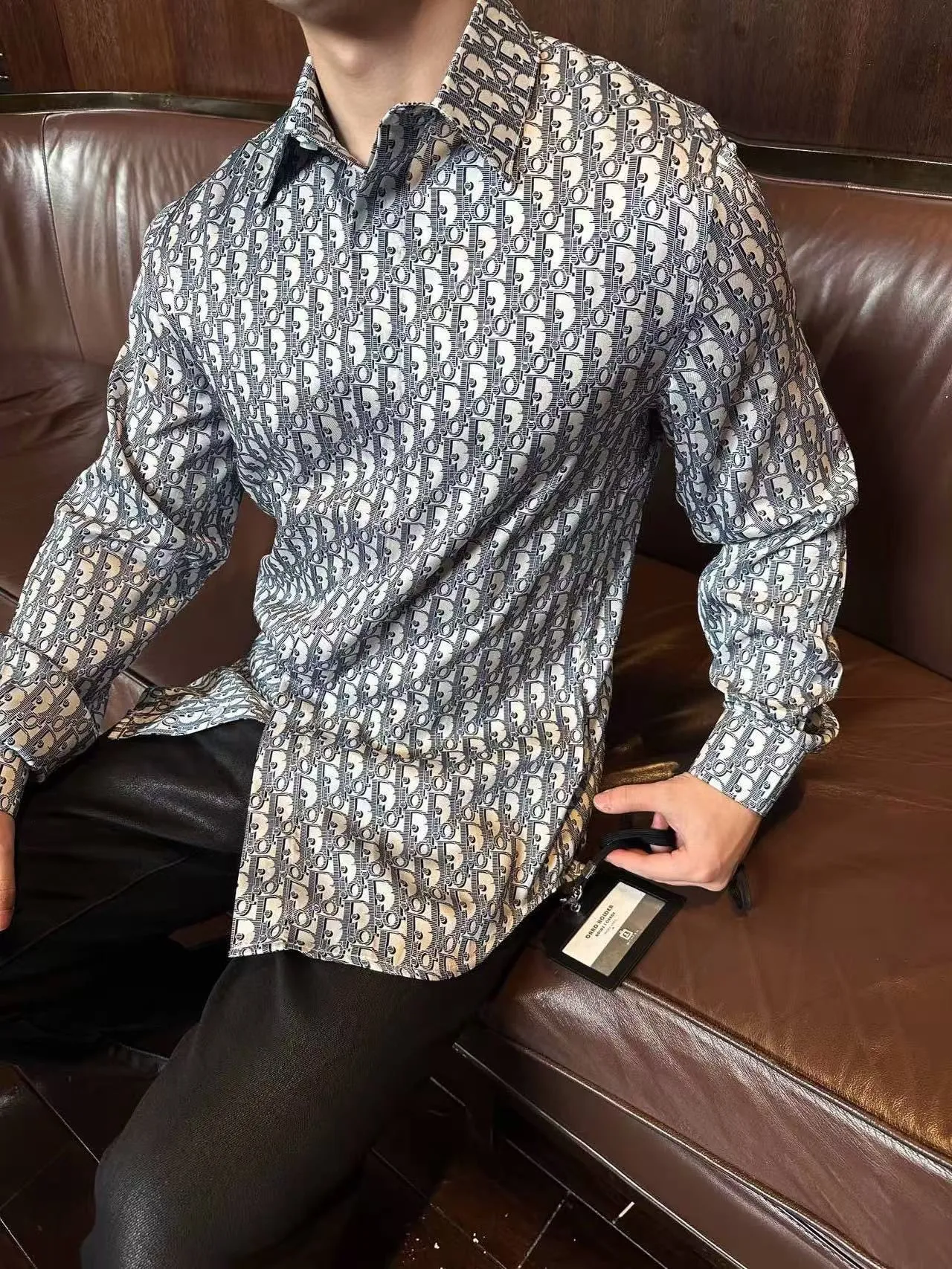 Dior/Dior 25ss jacquard full print shirt