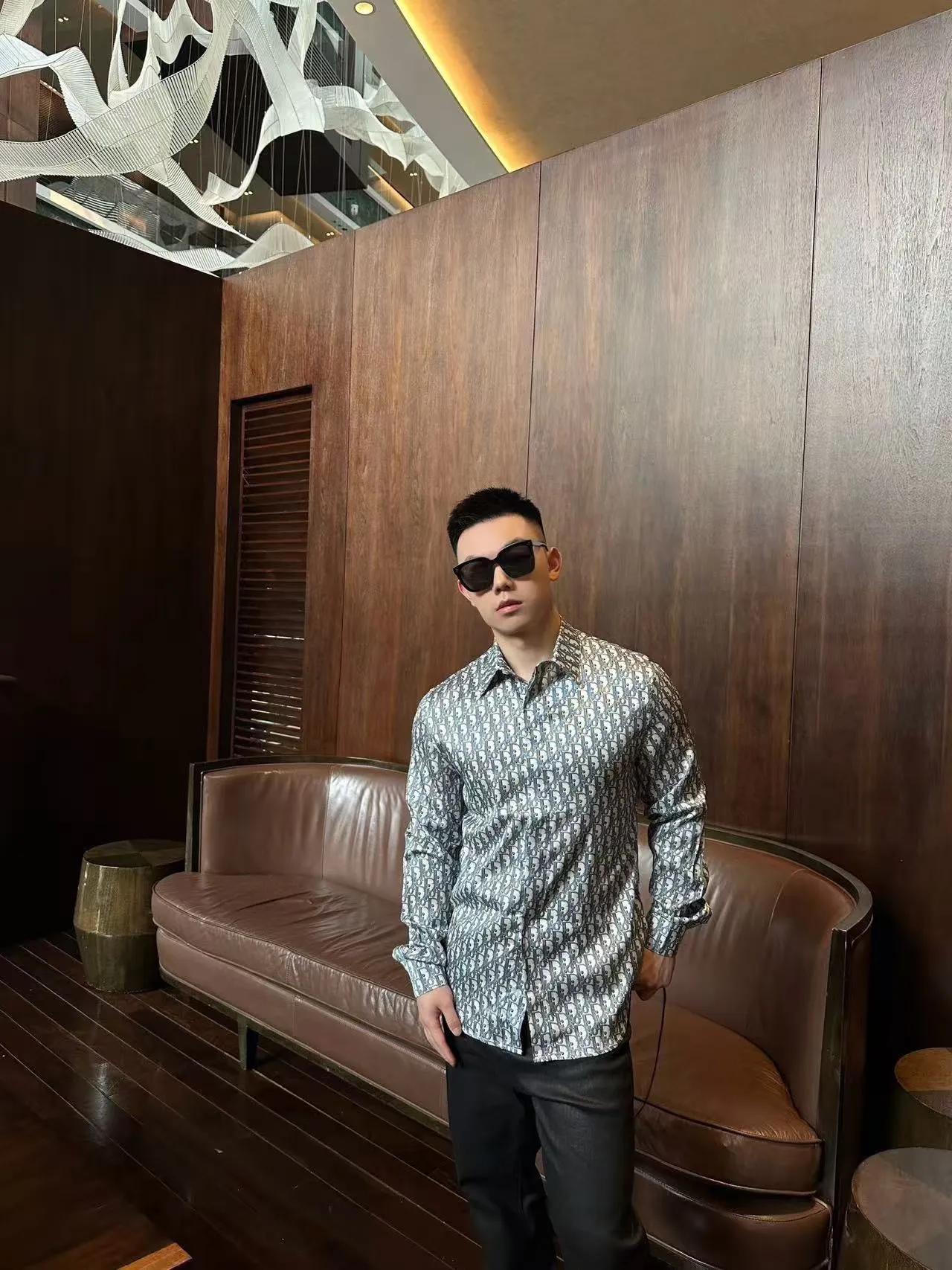 Dior/Dior 25ss jacquard full print shirt