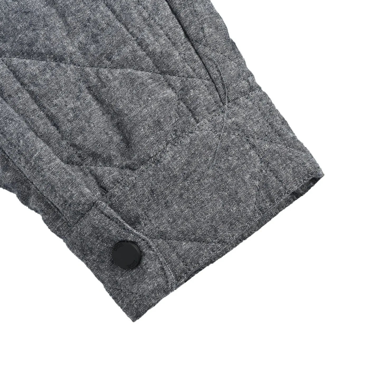 Dior/Dior leather patch rhombus cotton jacket