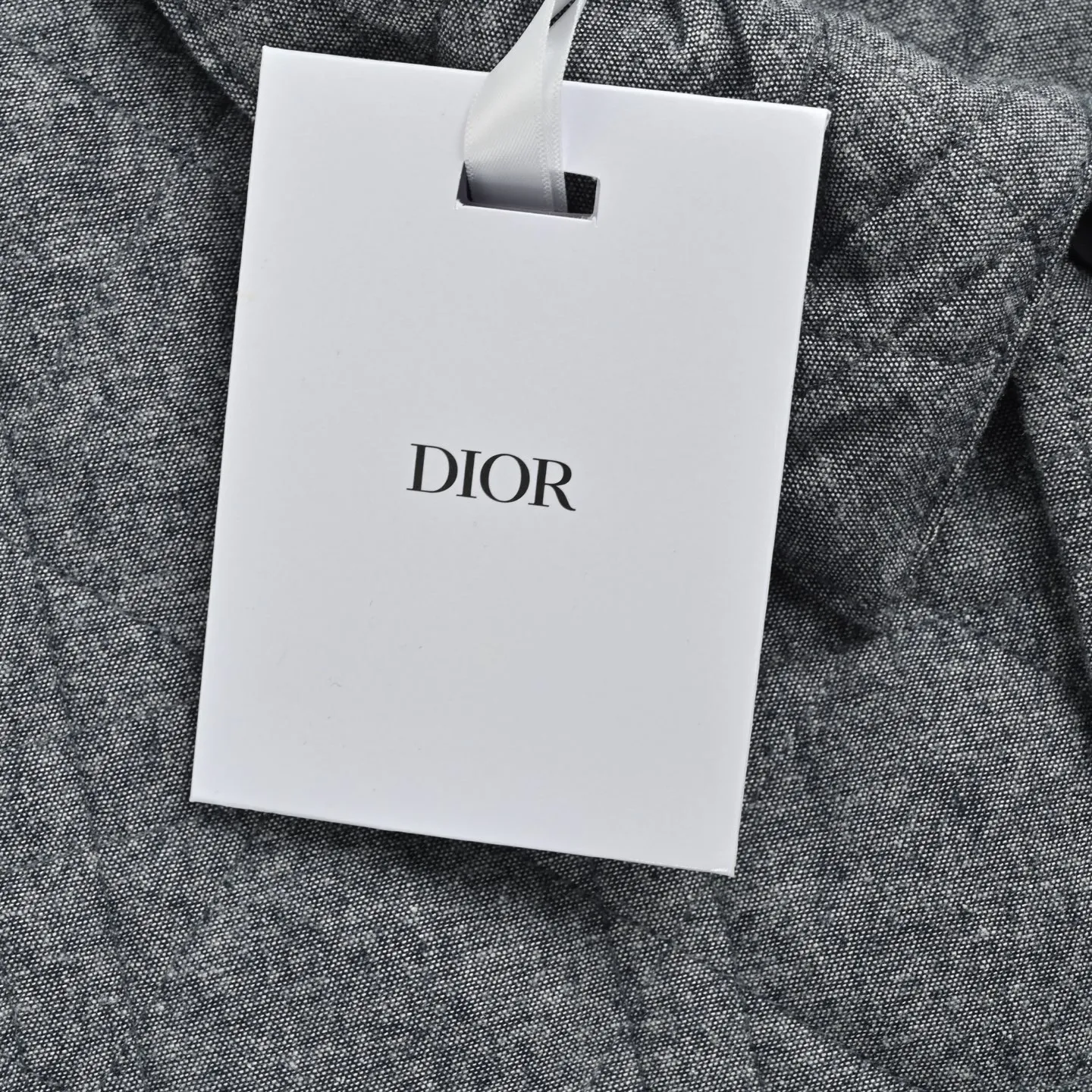 Dior/Dior leather patch rhombus cotton jacket