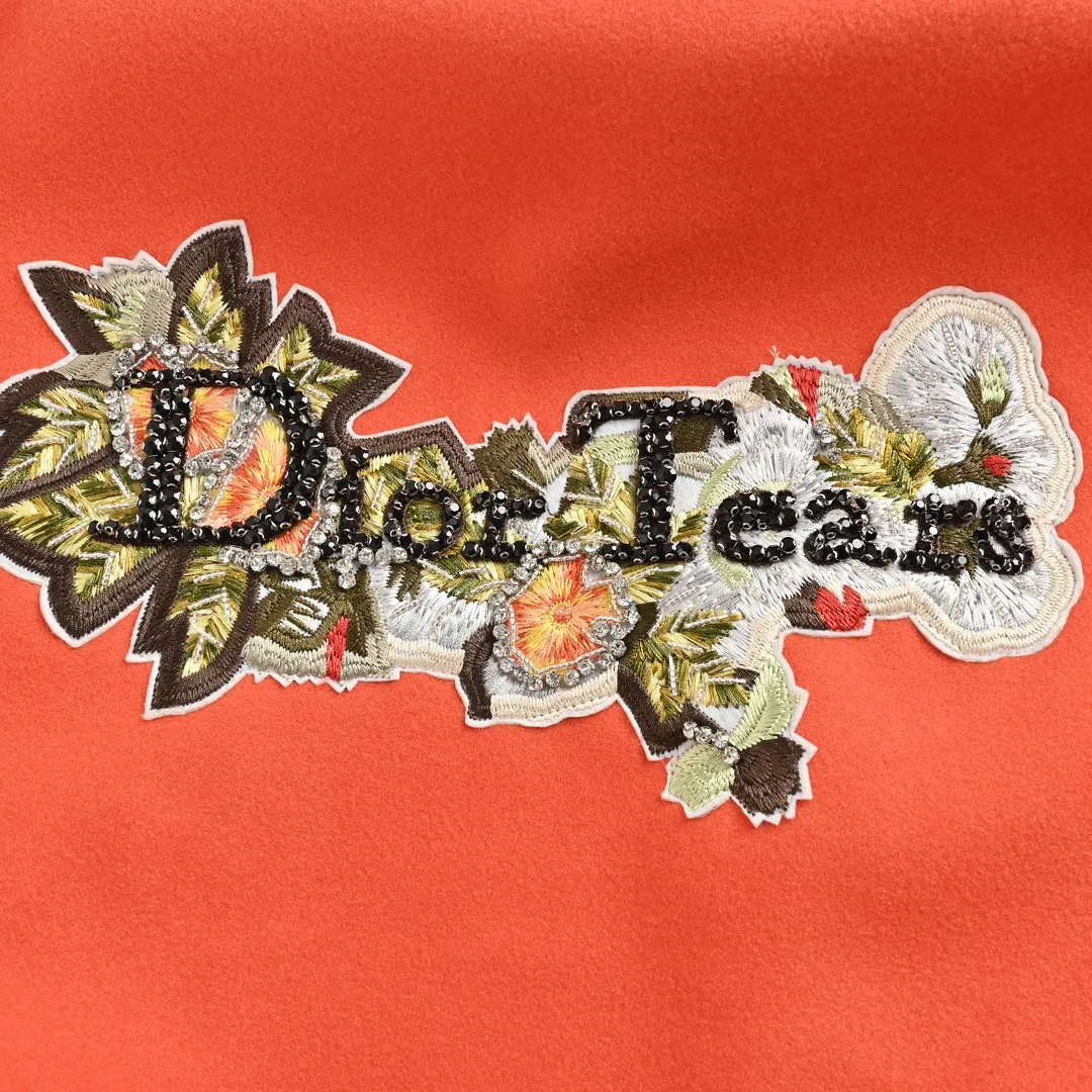 Dior/Dior 23Fw Beaded Floral Wool Baseball Jacket Jacket