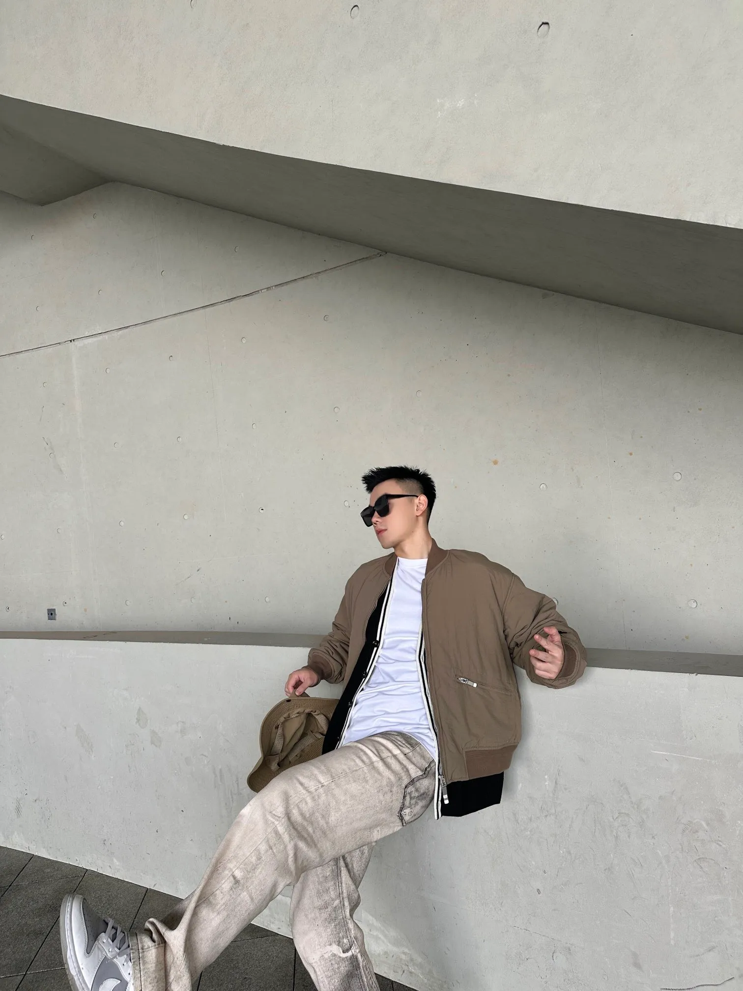 Dior/Dior Stone Island joint pilot cotton jacket