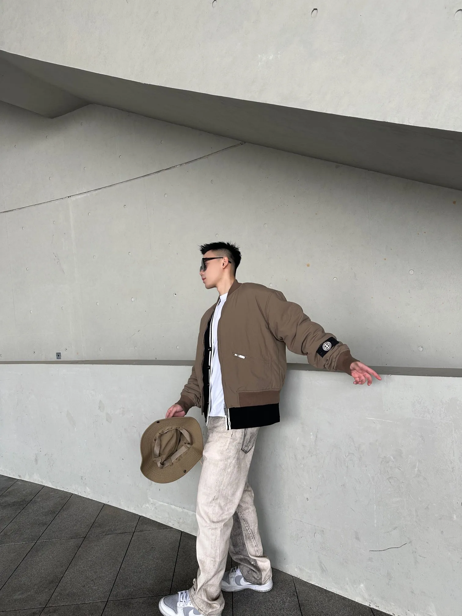 Dior/Dior Stone Island joint pilot cotton jacket