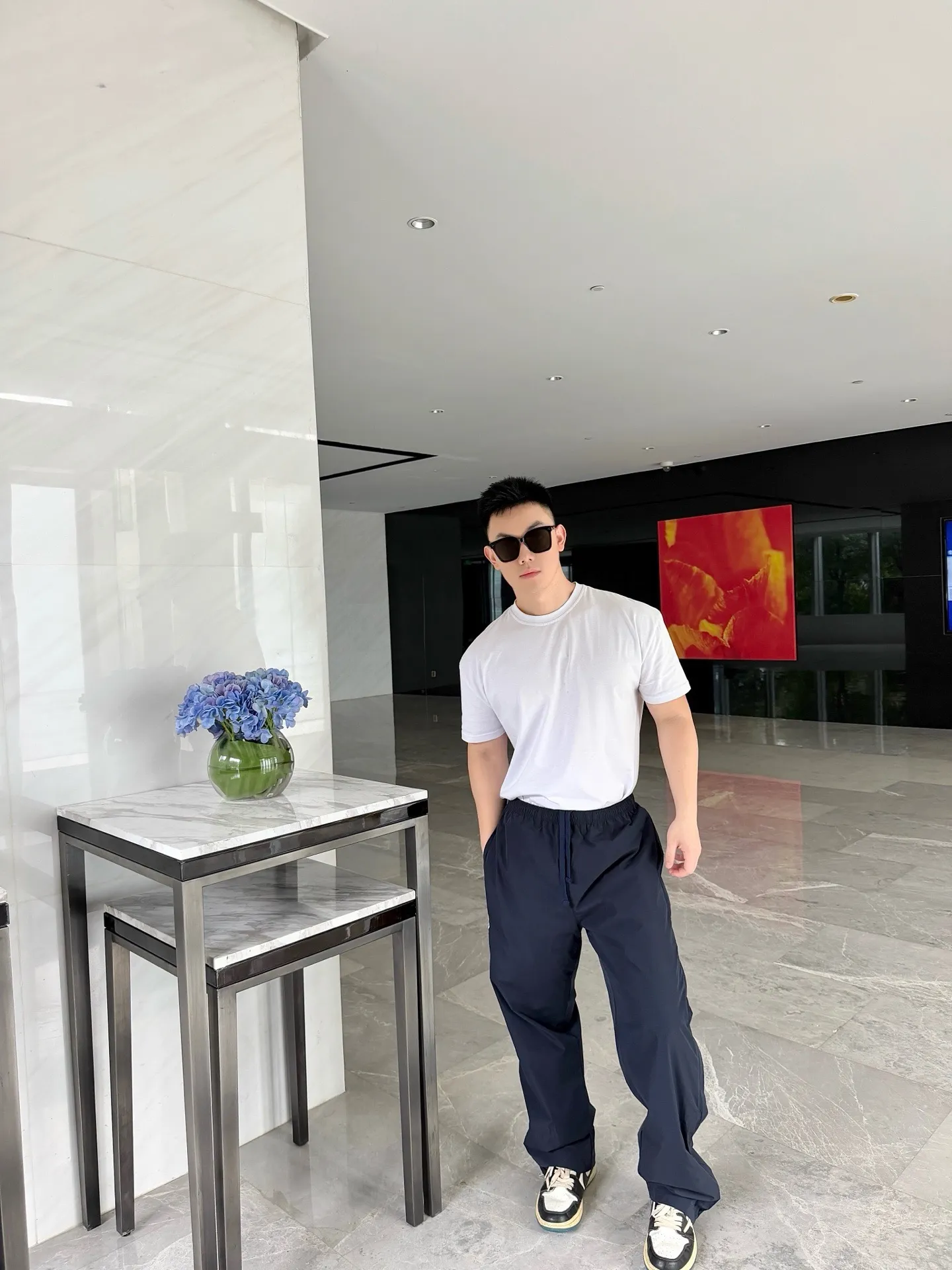 Dior/Dior 26ss Side Letter Logo Embroidered Casual Trousers