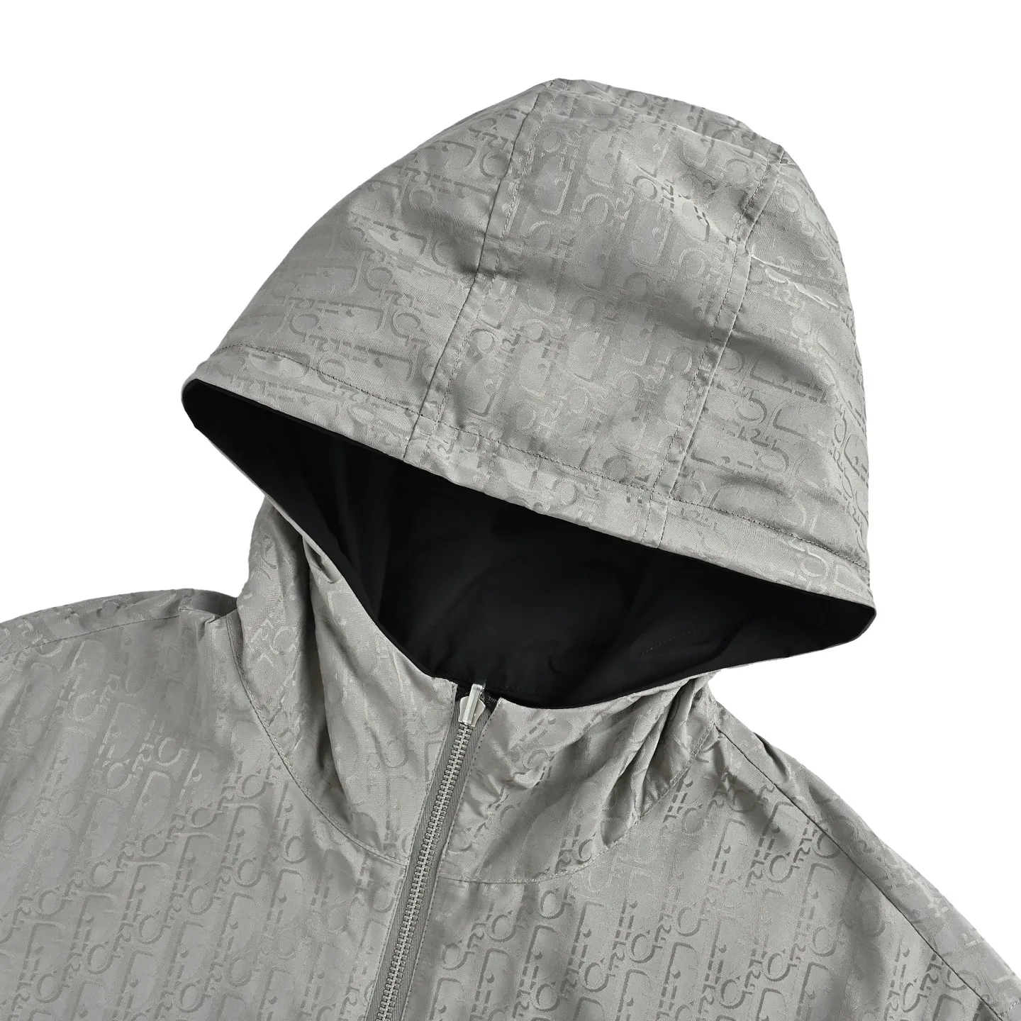 Dior/Dior reversible jacquard hooded jacket