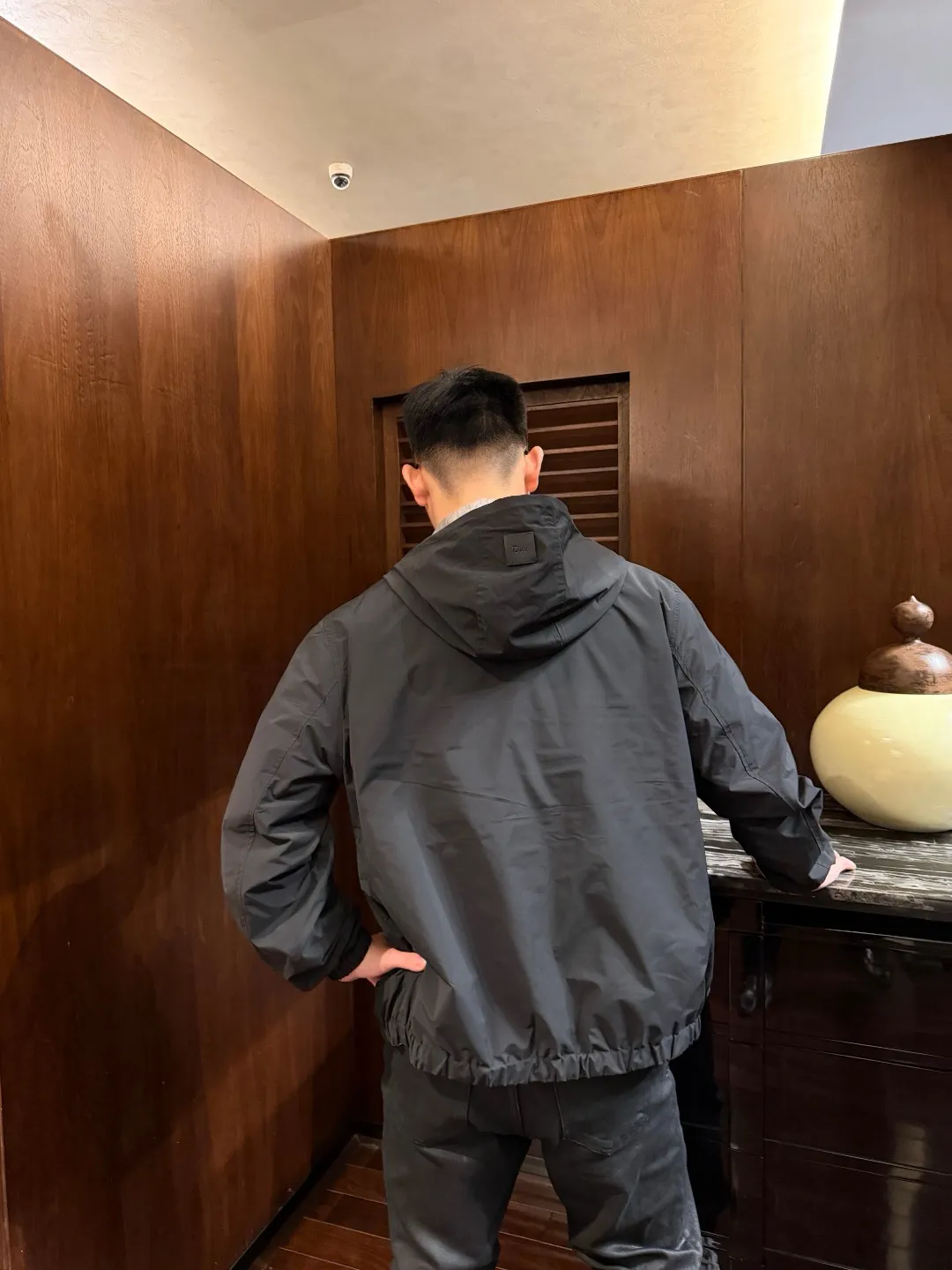 Dior/Dior reversible jacquard hooded jacket