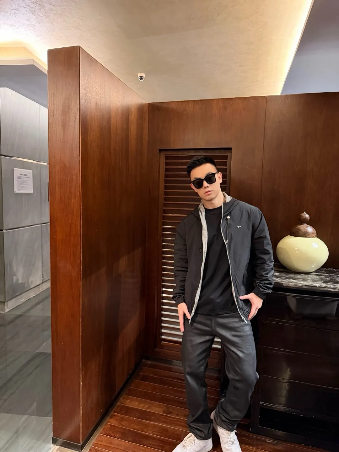 Dior/Dior reversible jacquard hooded jacket