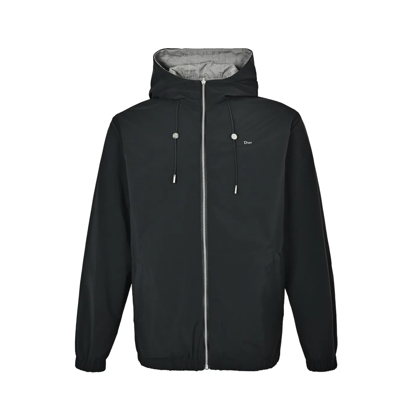 Dior/Dior reversible jacquard hooded jacket