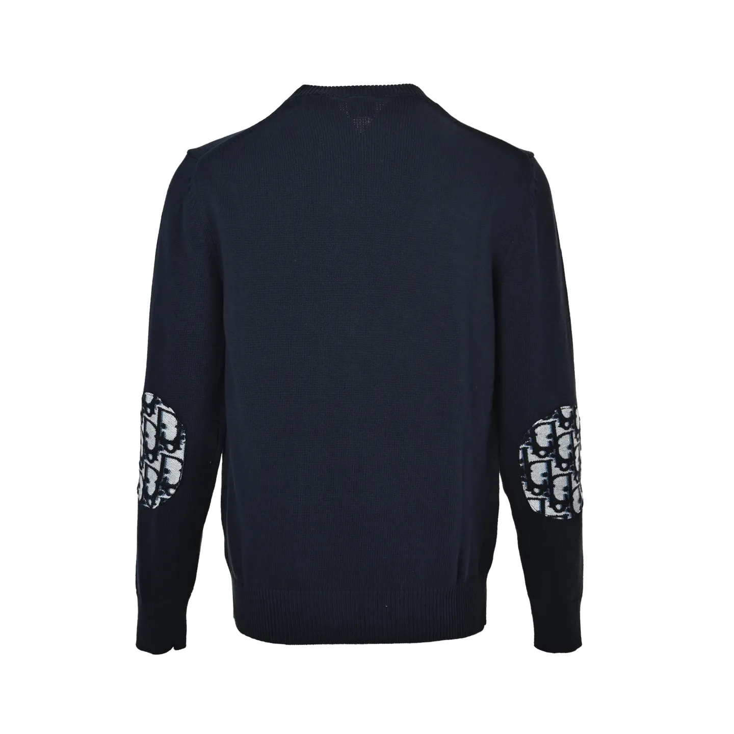 Dior/Dior pockets full print jacquard cotton knit crewneck sweater