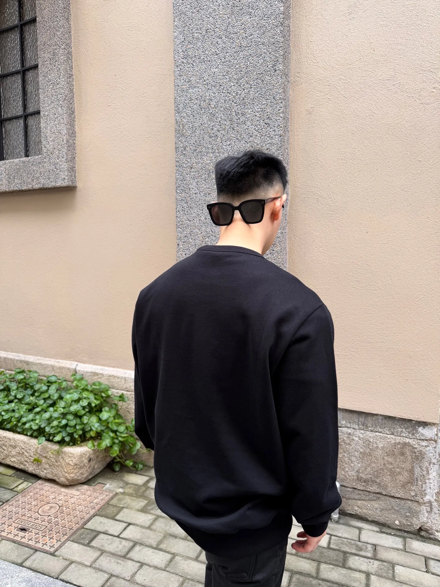 Dior/Dior Medaillon Round Sign Embroidered Crew Neck Sweatshirt
