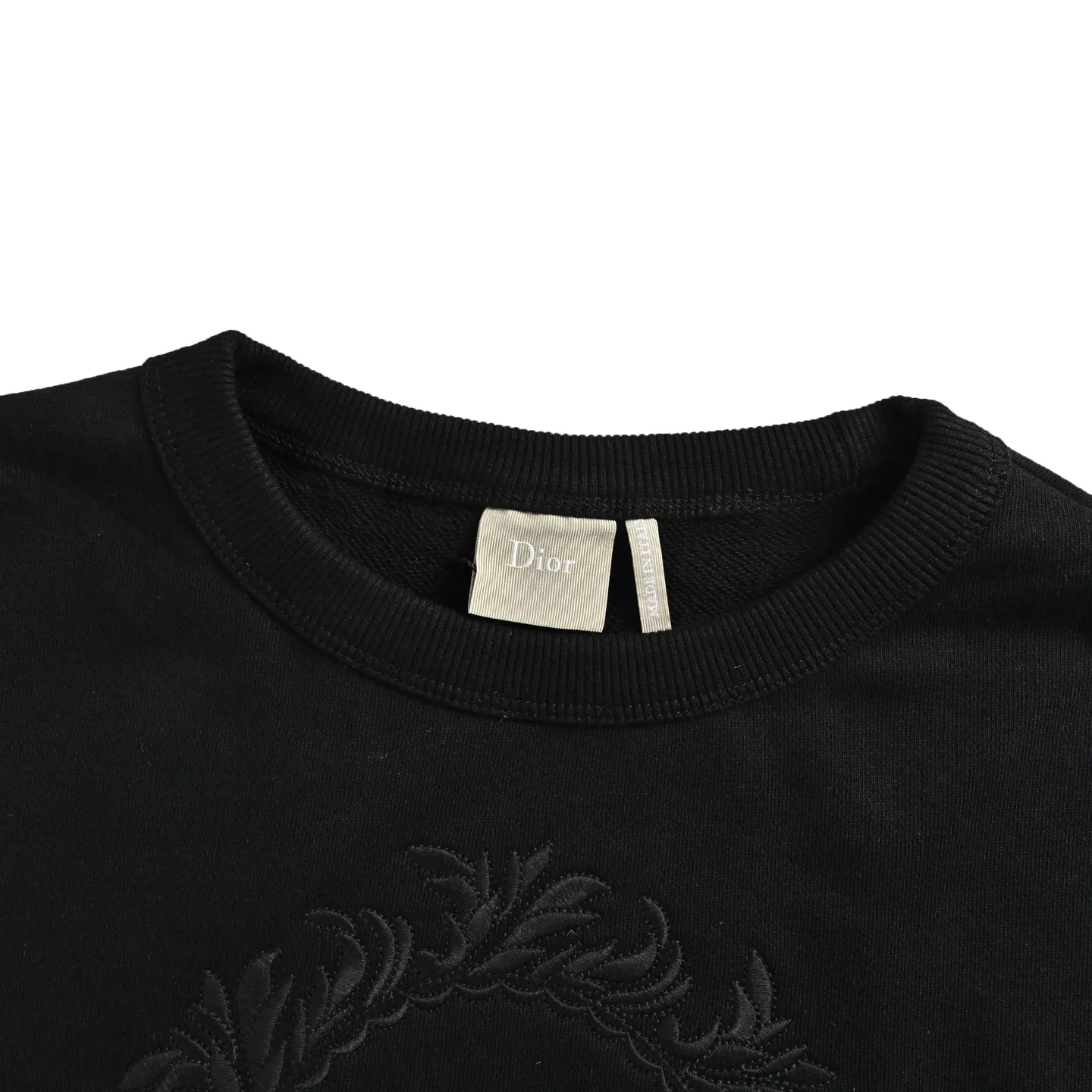 Dior/Dior Medaillon Round Sign Embroidered Crew Neck Sweatshirt