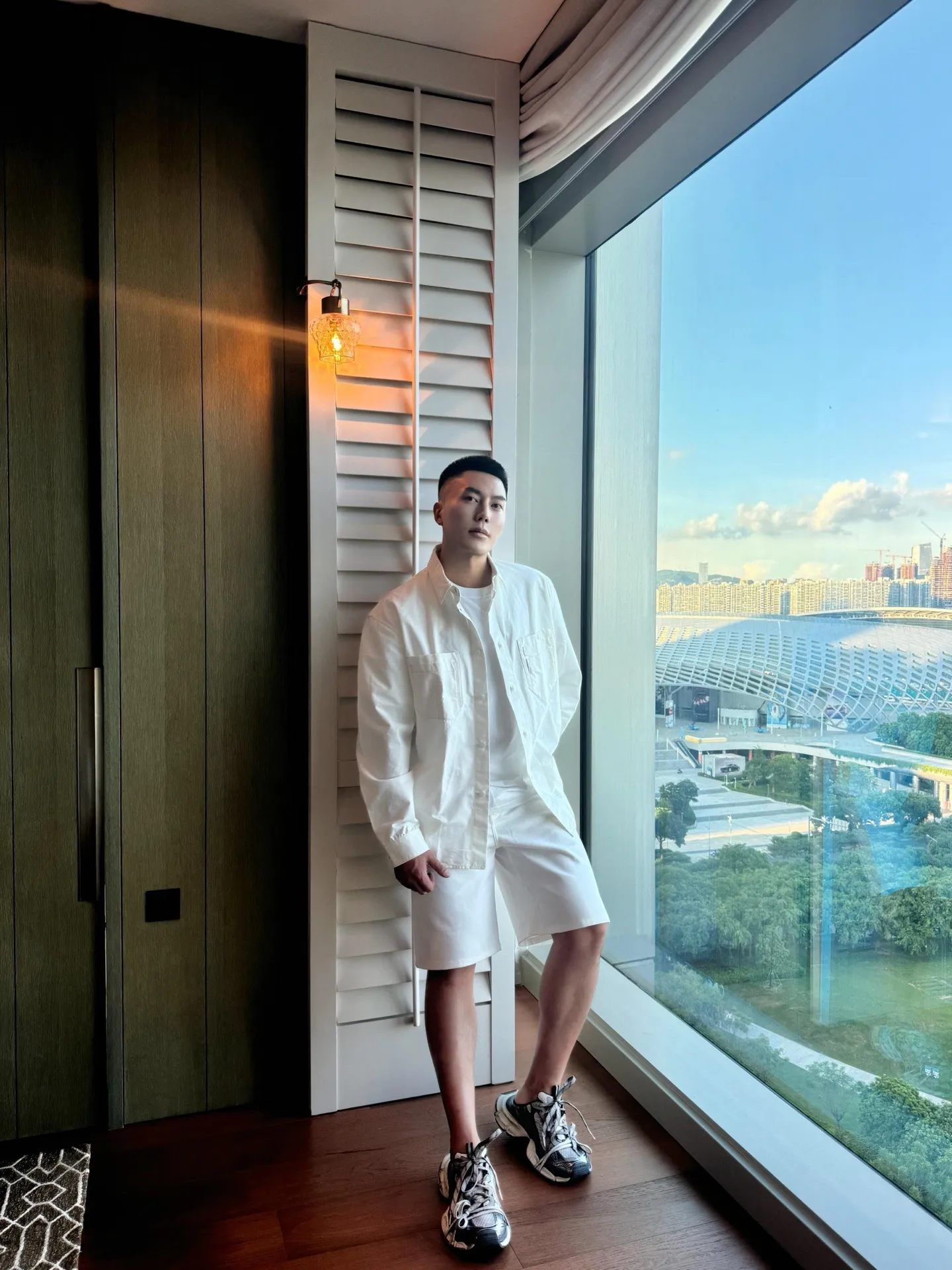 Dior/Dior 25Fw Open Line Canvas Shirt Jacket