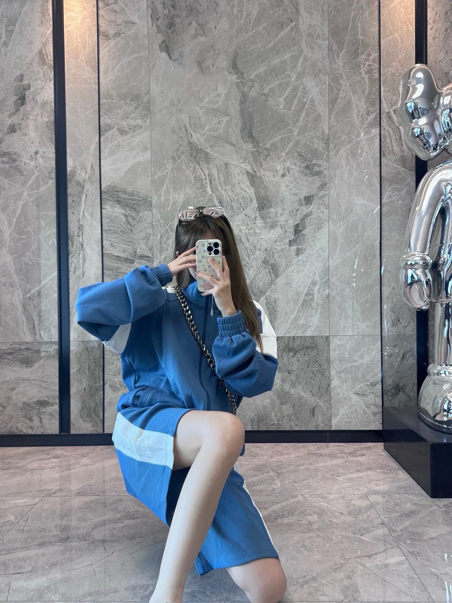 Dior/Dior Campus Style Patchwork Zip Sport Jacket Jacket