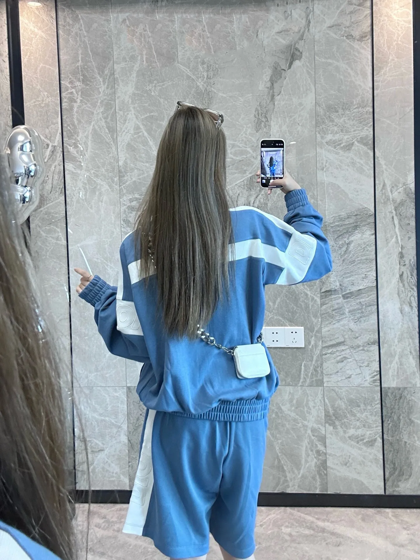 Dior/Dior Campus Style Patchwork Zip Sport Jacket Jacket