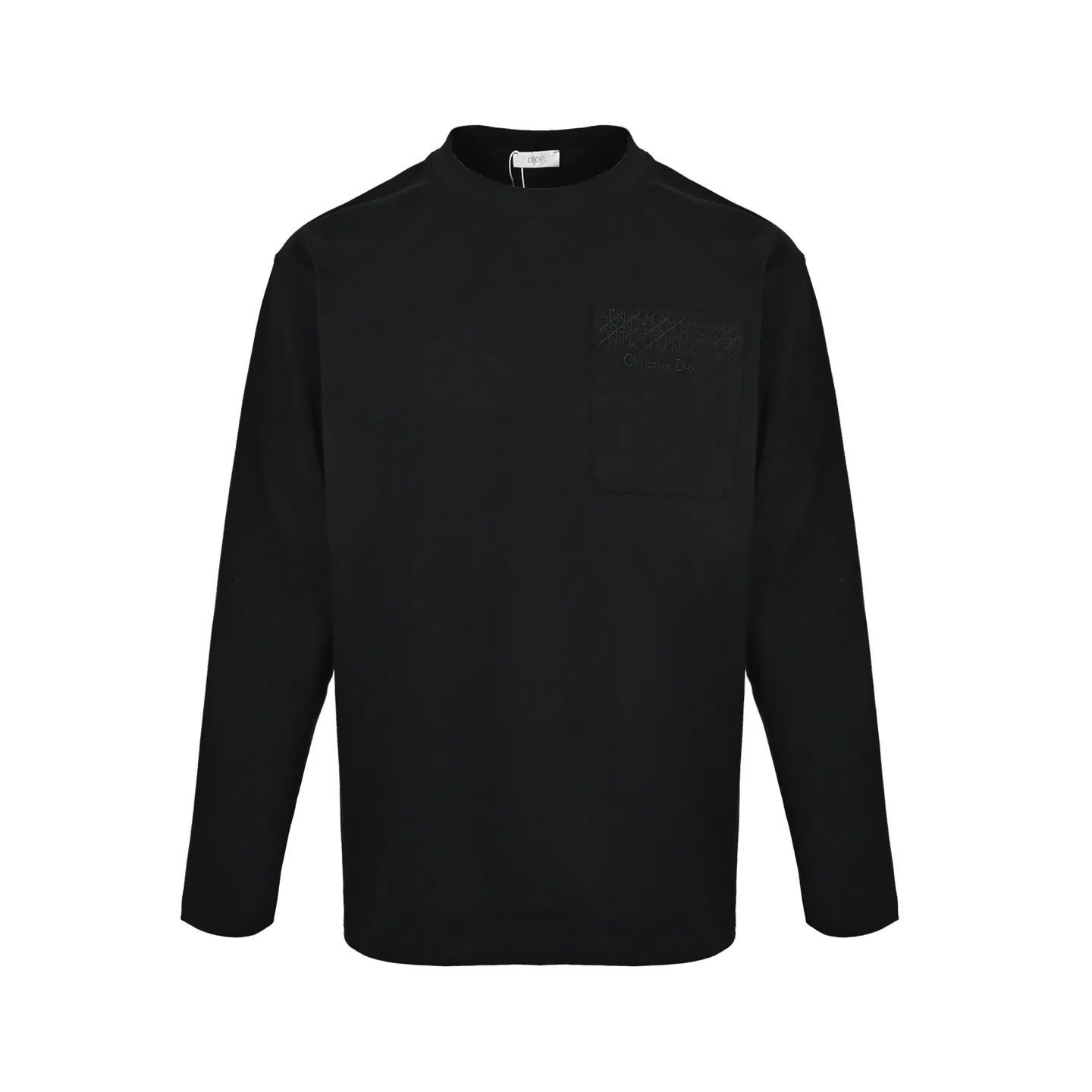 Dior/Dior 26ss cannage embroidered letter pocket long sleeves
