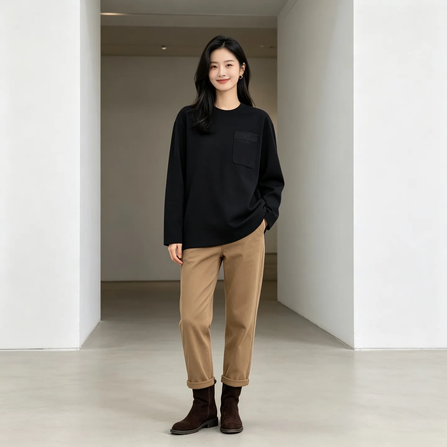 Dior/Dior 26ss cannage embroidered letter pocket long sleeves