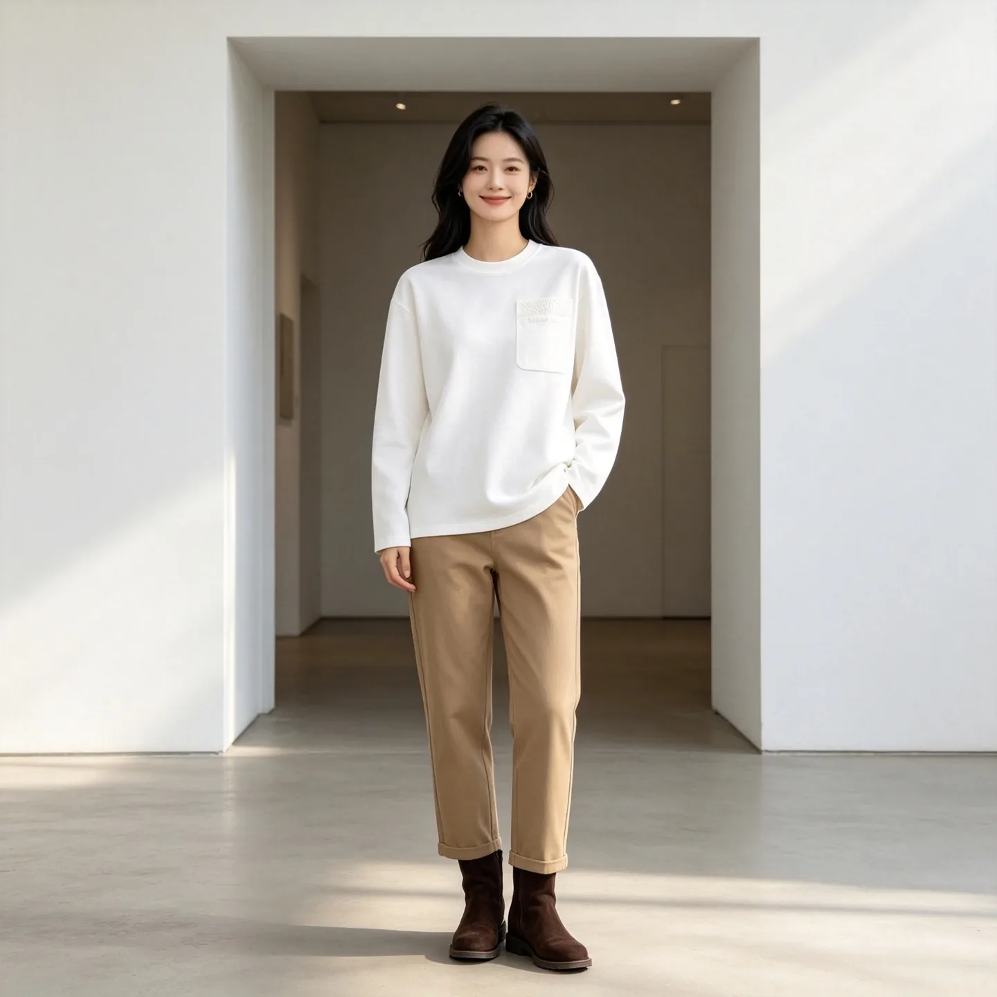 Dior/Dior 26ss cannage embroidered letter pocket long sleeves