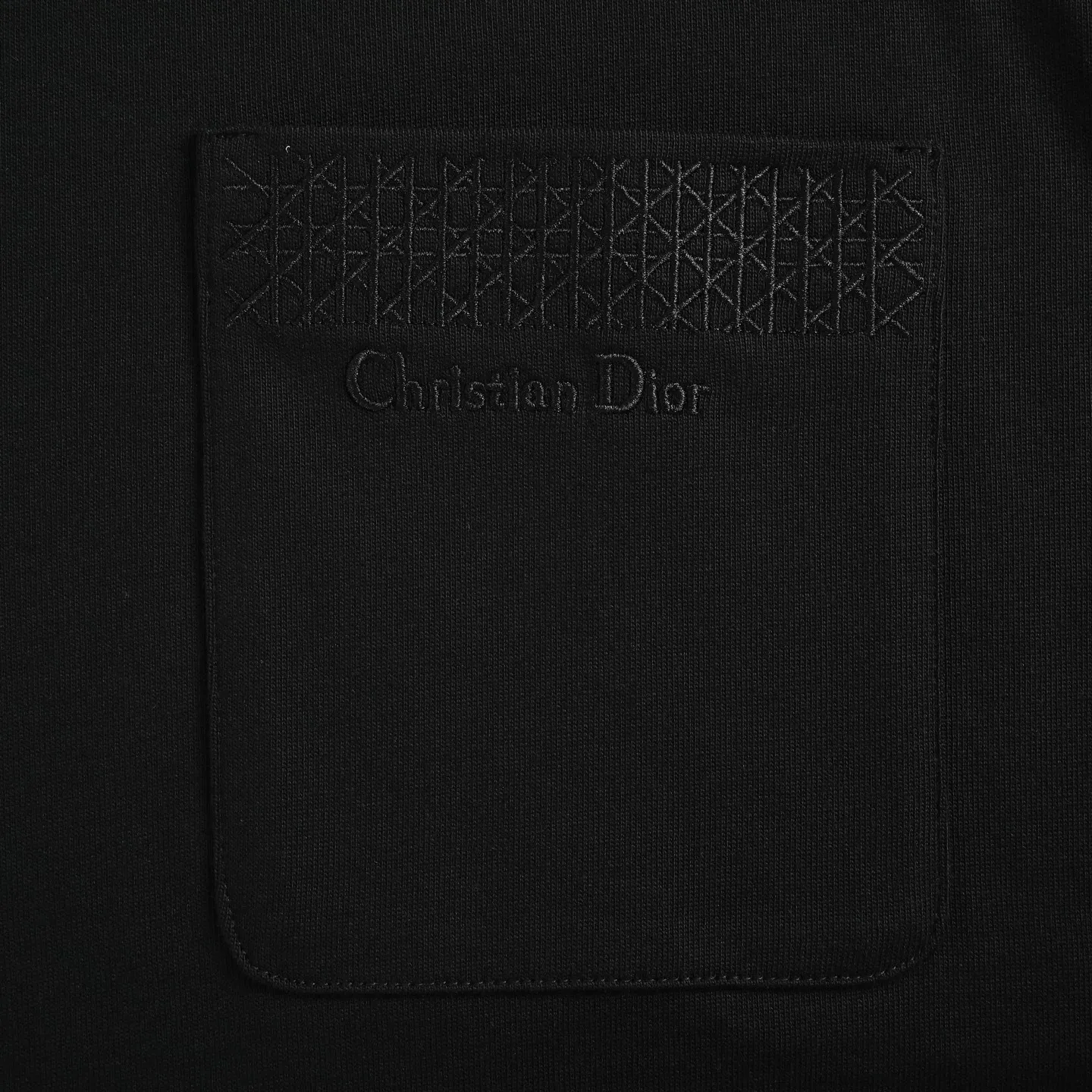 Dior/Dior 26ss cannage embroidered letter pocket long sleeves