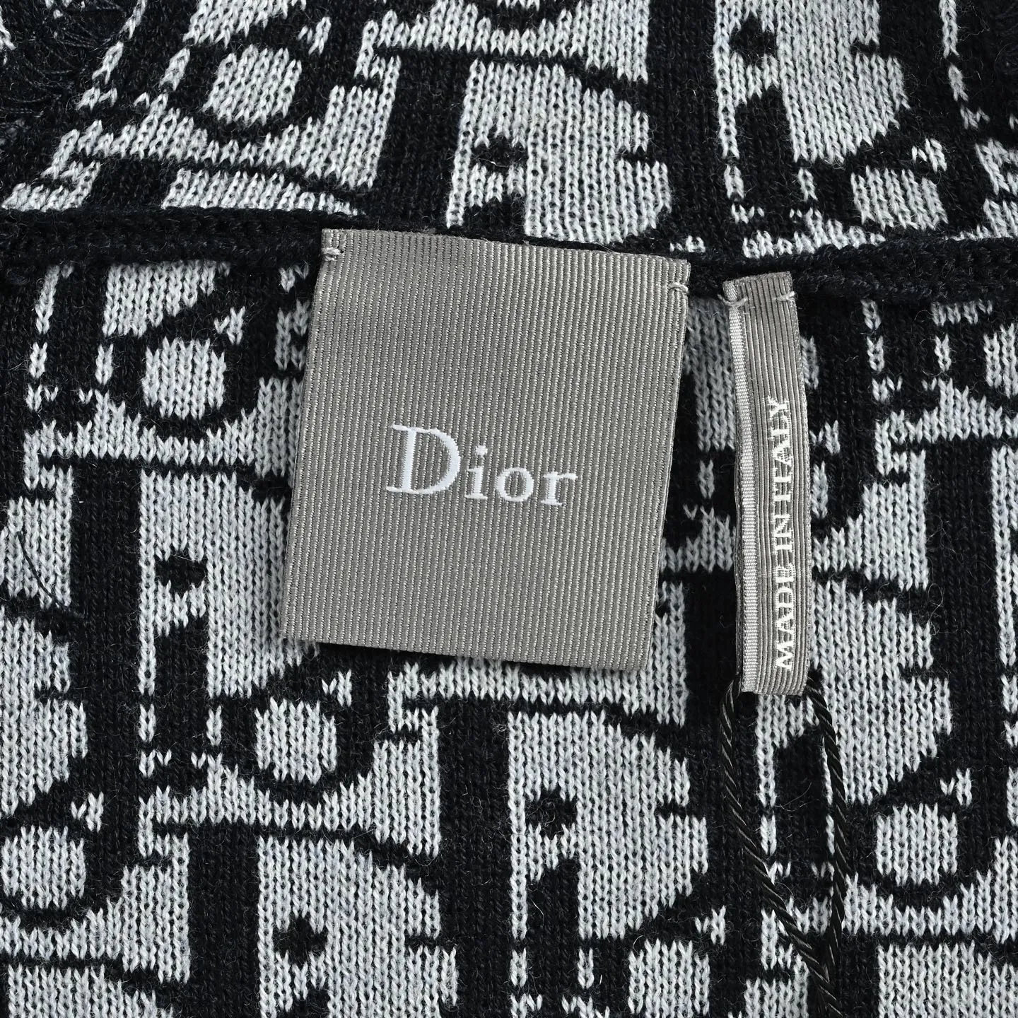 Dior/Dionelli Jacquard Blend Hooded Sweatshirt Jacket