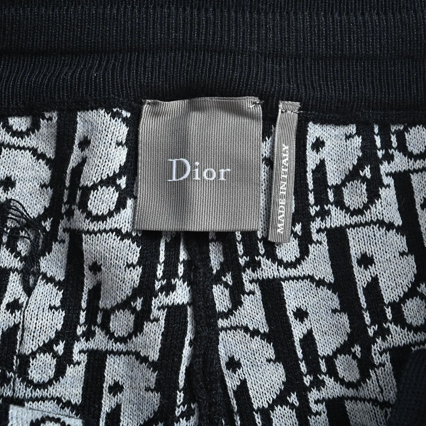 Dior/Dior Oblique lining old flower jacquard blend sports trousers