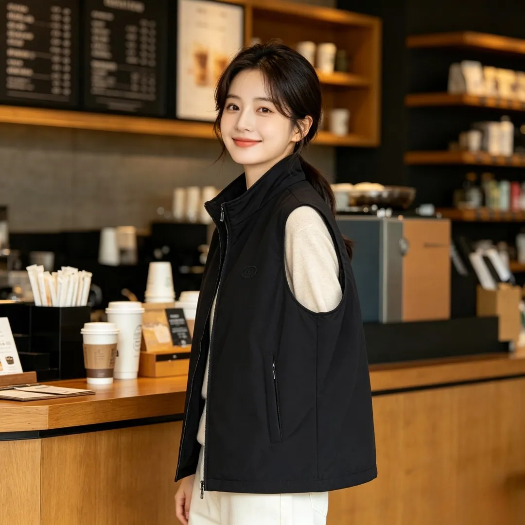 Dior/Dior CD embroidered stand collar vest