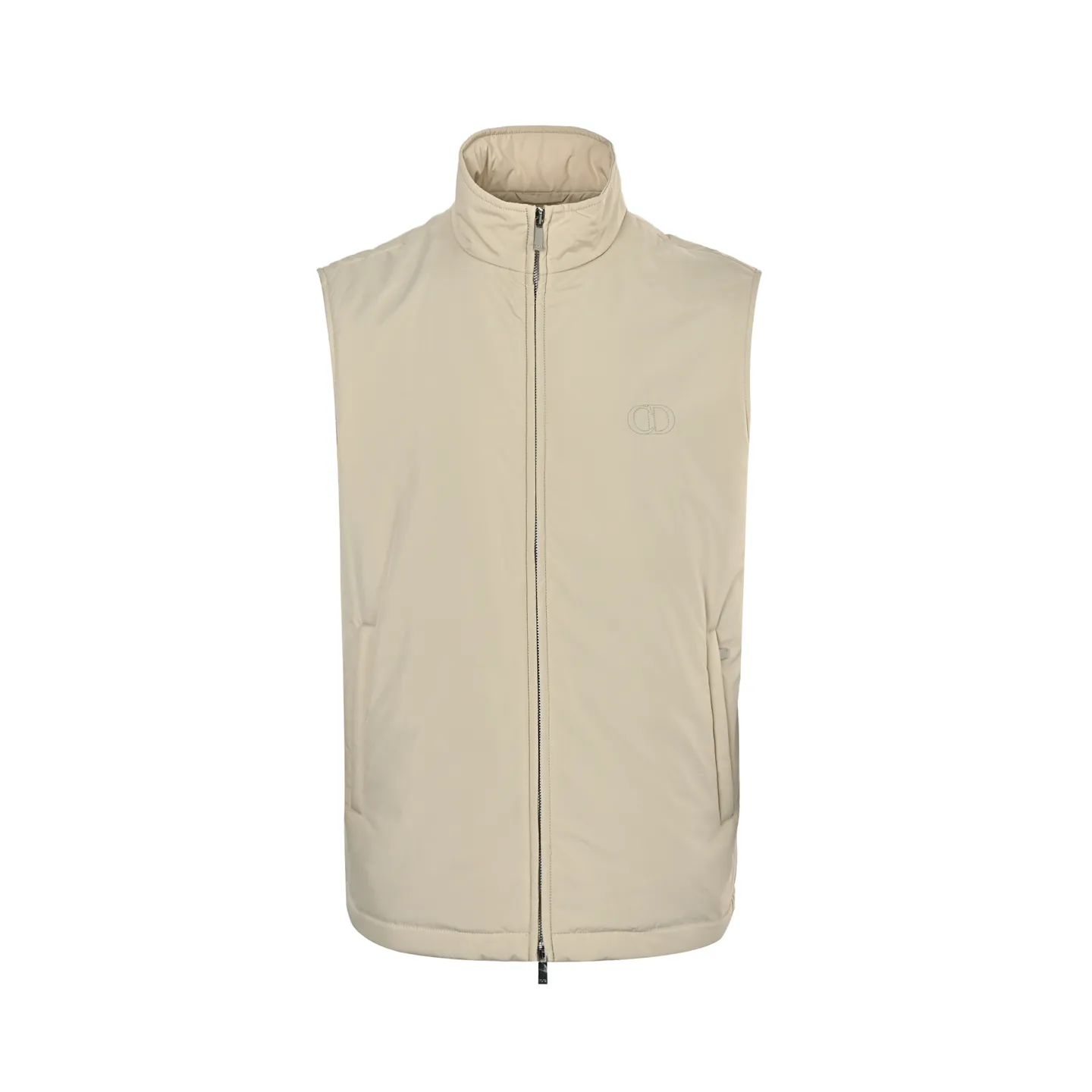 Dior/Dior CD embroidered stand collar vest