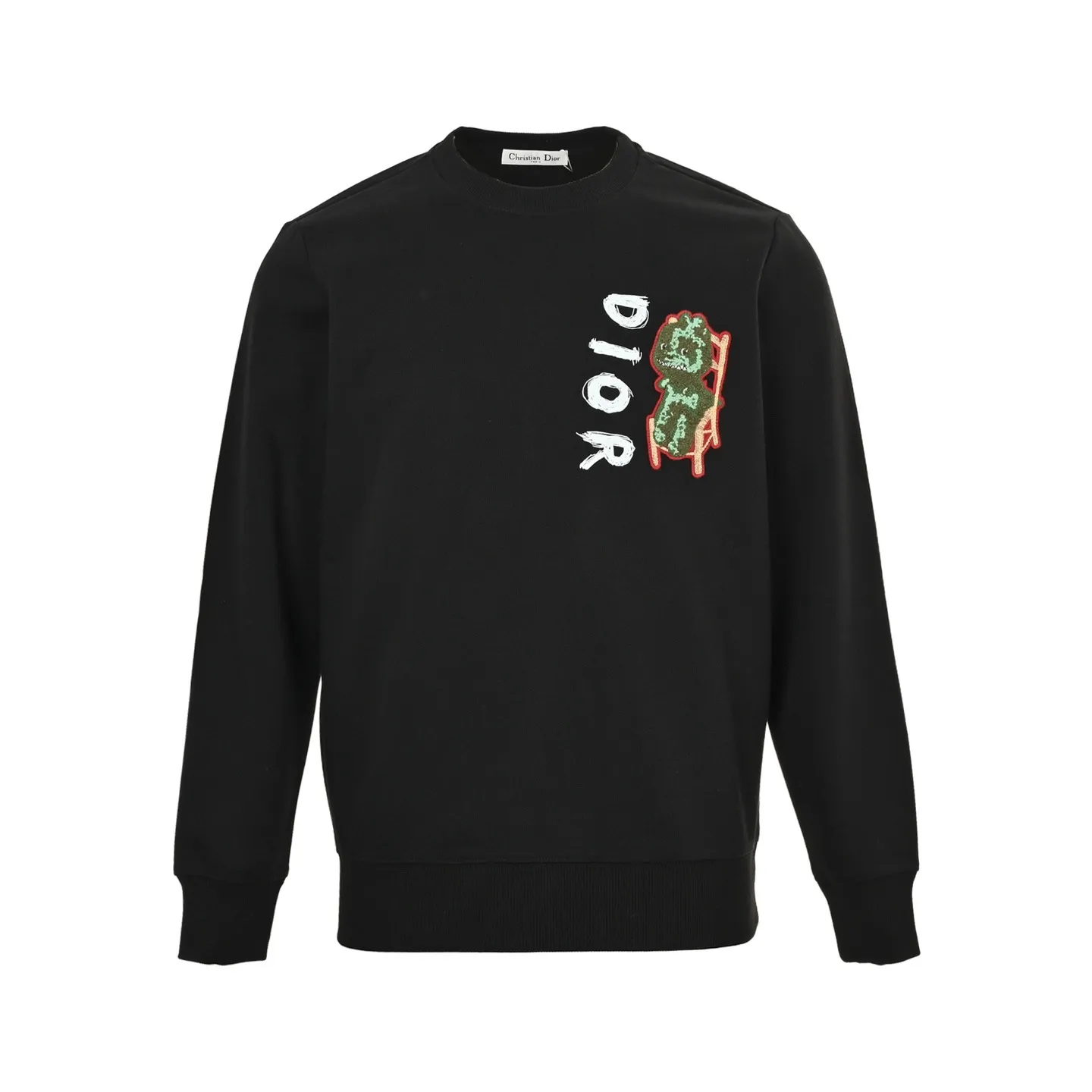 Dior/Dior 25Fw Small Dinosaur Embroidered Crewneck Sweatshirt