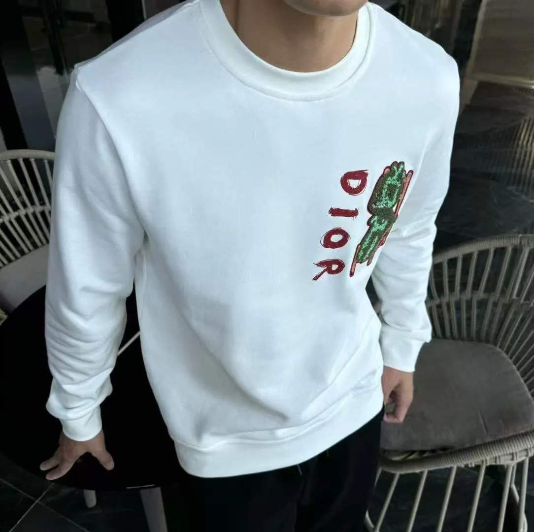 Dior/Dior 25Fw Small Dinosaur Embroidered Crewneck Sweatshirt
