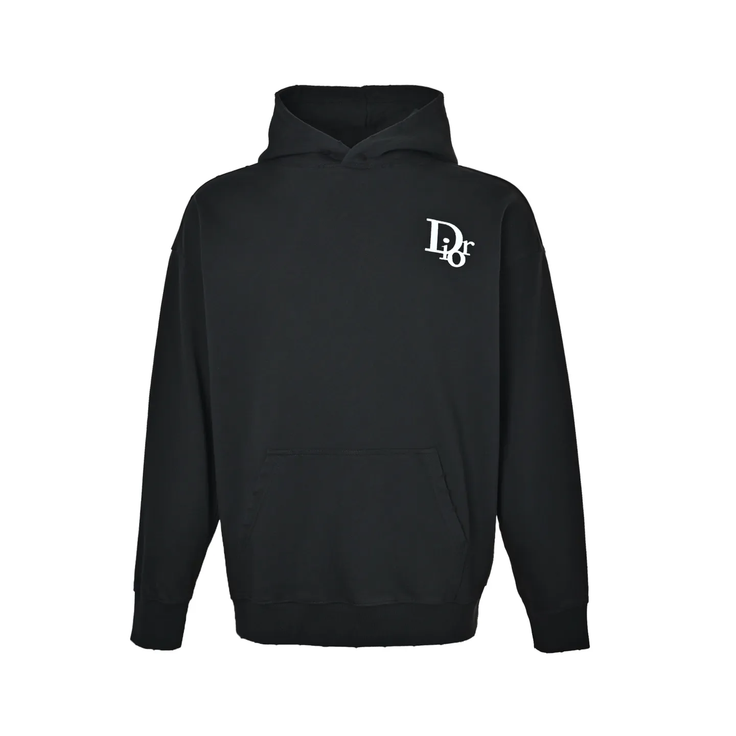 Dior/Dior old flower bee letter embroidered hooded sweatshirt
