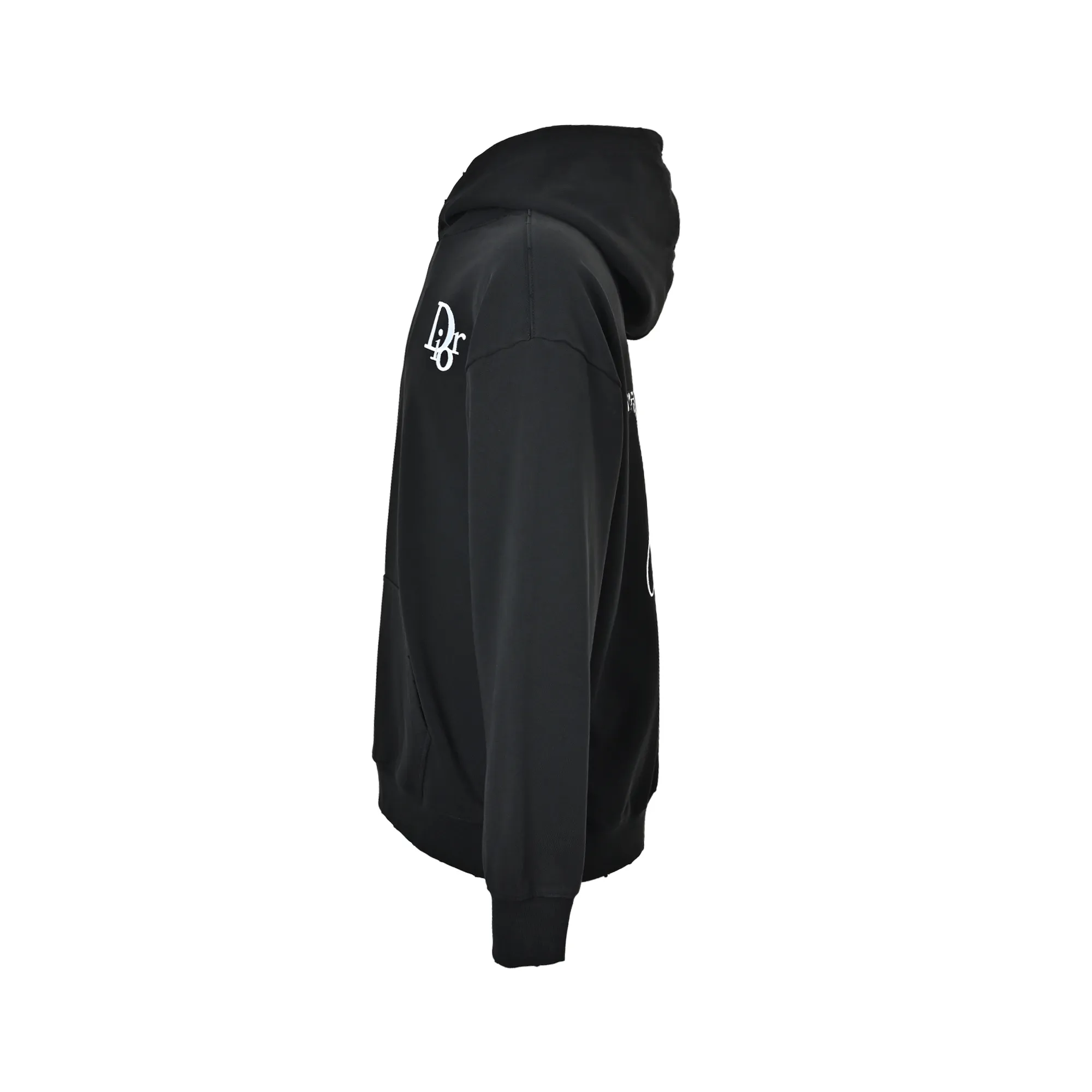 Dior/Dior old flower bee letter embroidered hooded sweatshirt
