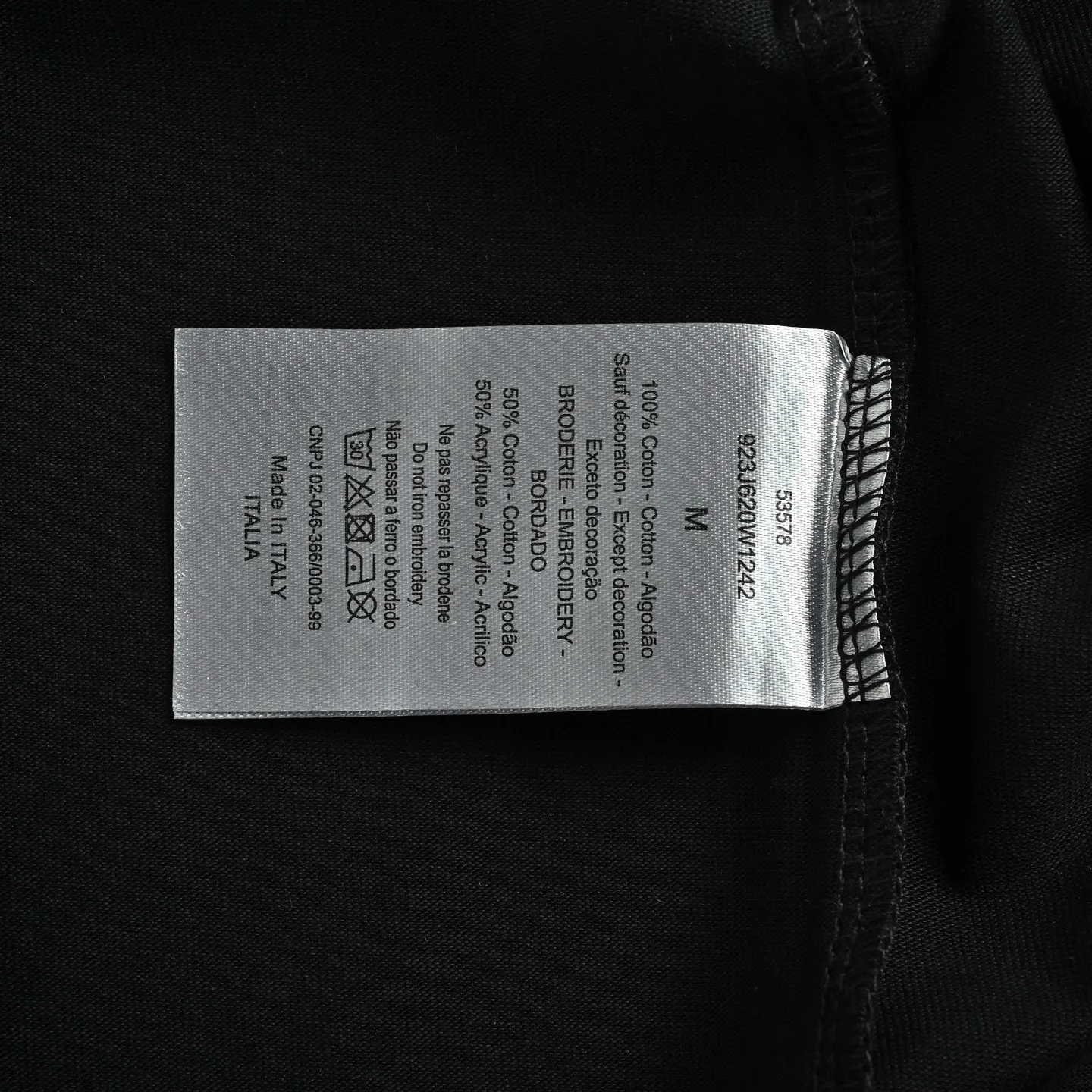 Dior/Dior 26Fw Neck Label Long Sleeve T-Shirt