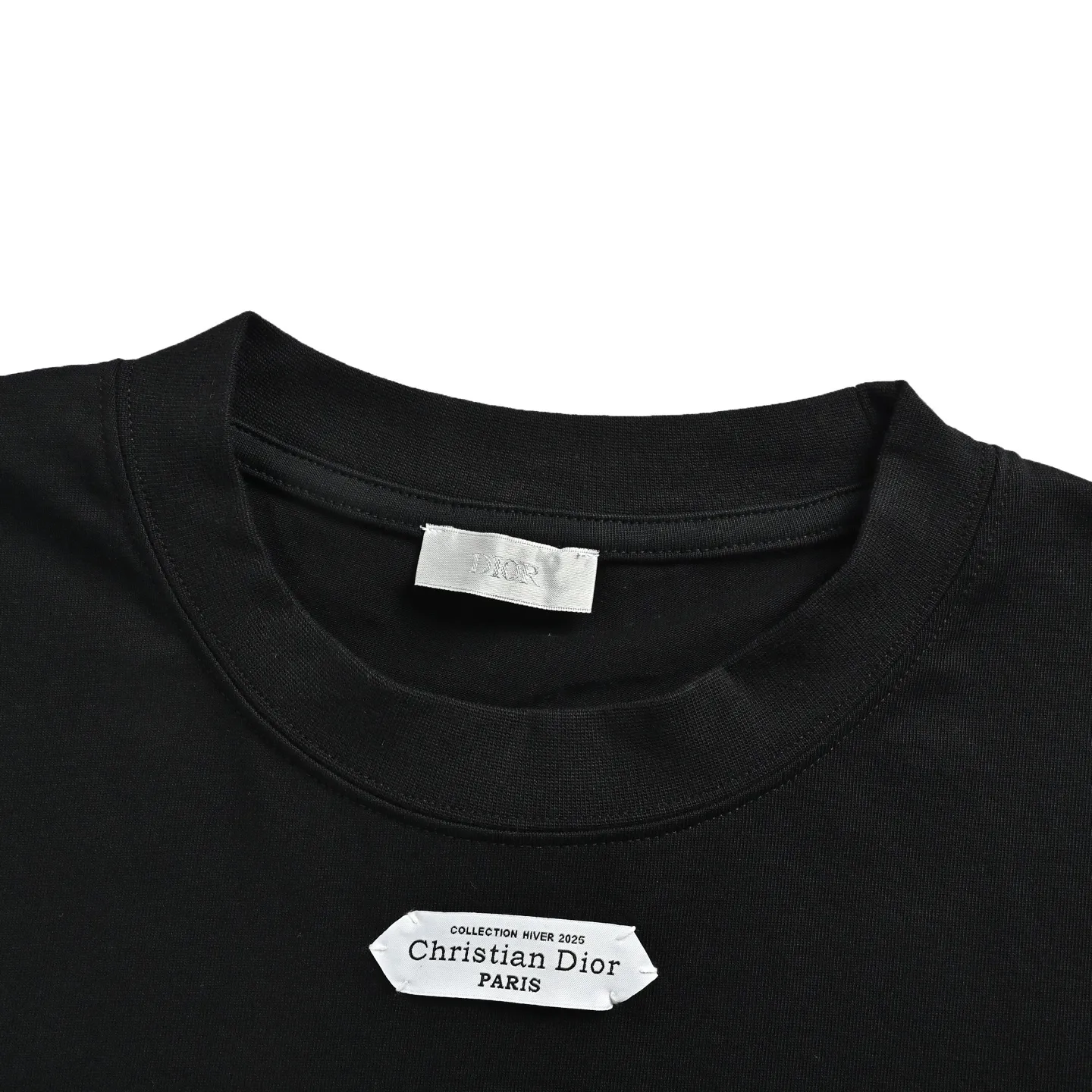 Dior/Dior 26Fw Neck Label Long Sleeve T-Shirt
