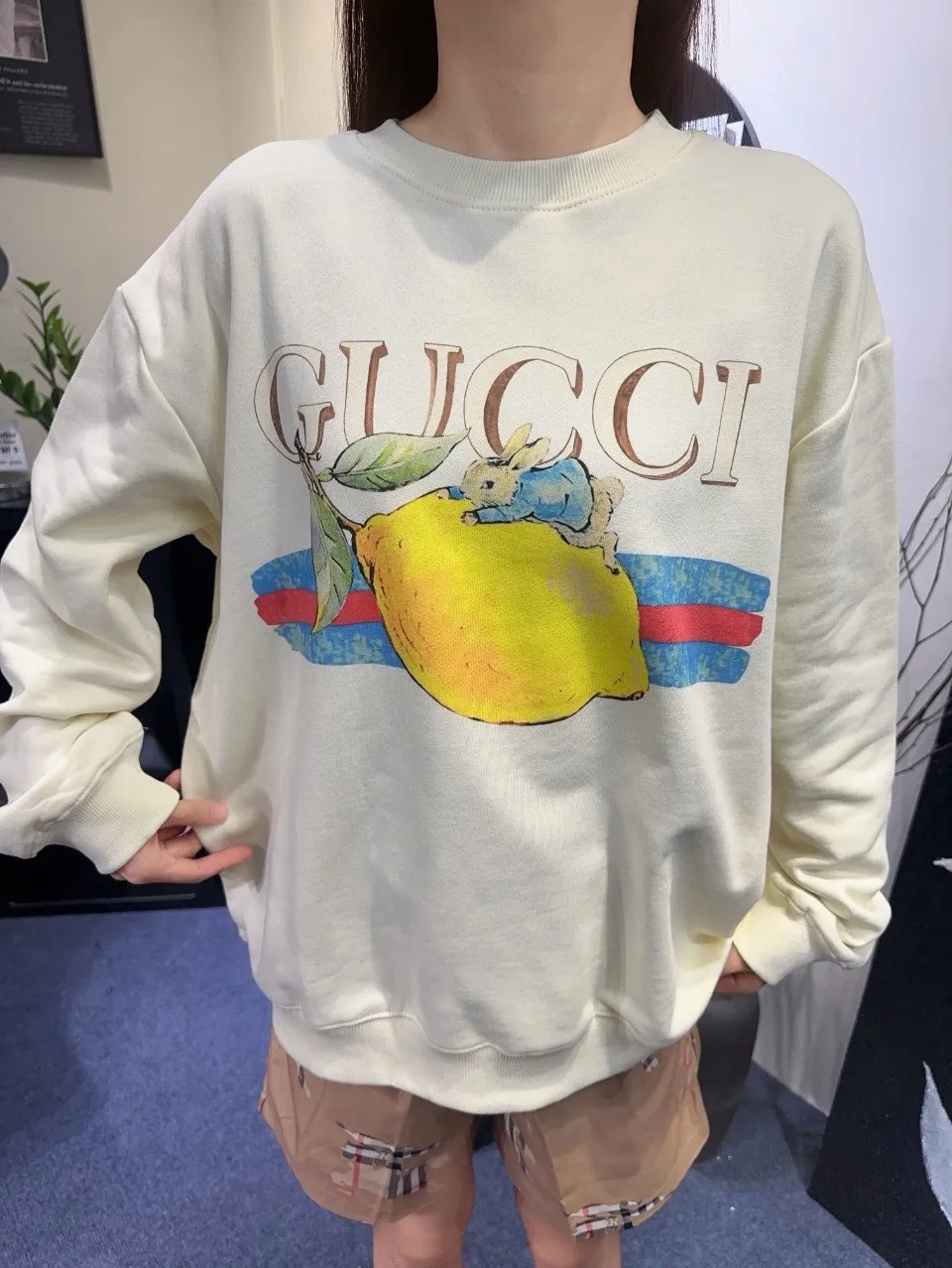 Gucci/Gucci 24Fw Fun Cartoon Series Printed Round Neck Sweatshirt