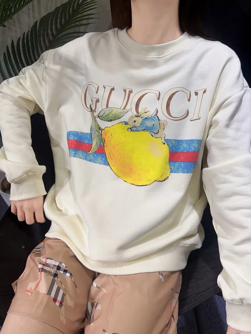 Gucci/Gucci 24Fw Fun Cartoon Series Printed Round Neck Sweatshirt