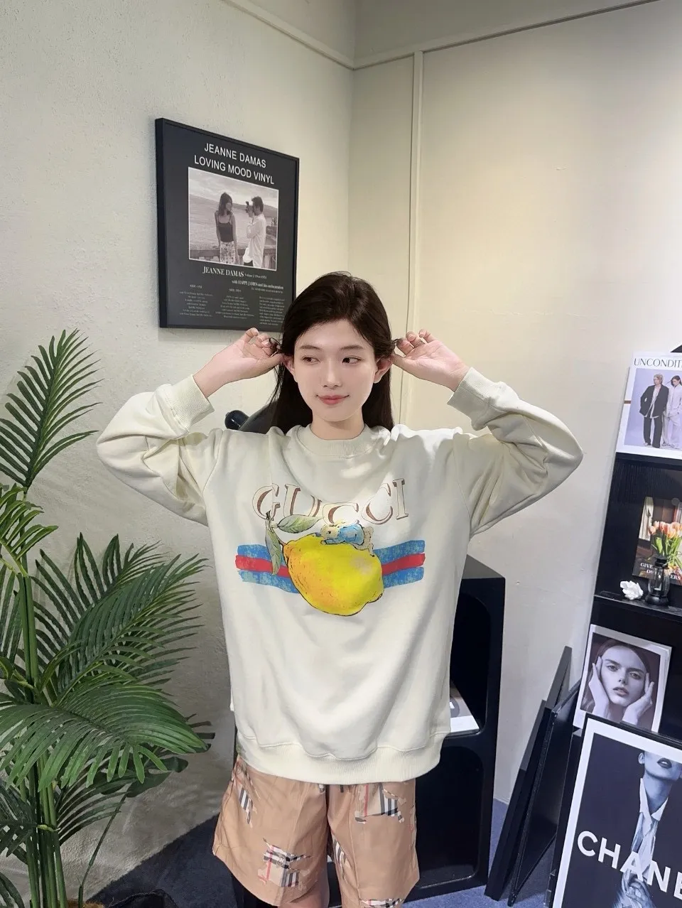Gucci/Gucci 24Fw Fun Cartoon Series Printed Round Neck Sweatshirt