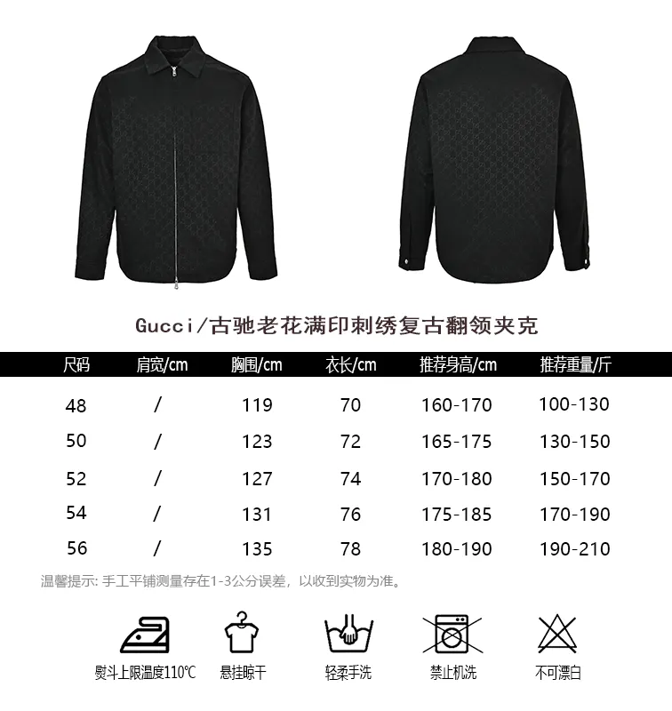 Gucci/Gucci old flower all-over embroidered Retro lapel jacket
