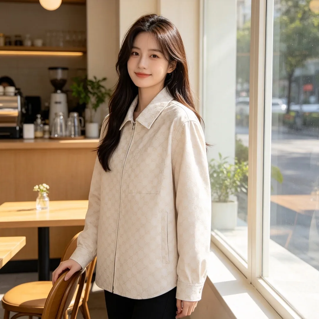 Gucci/Gucci old flower all-over embroidered Retro lapel jacket