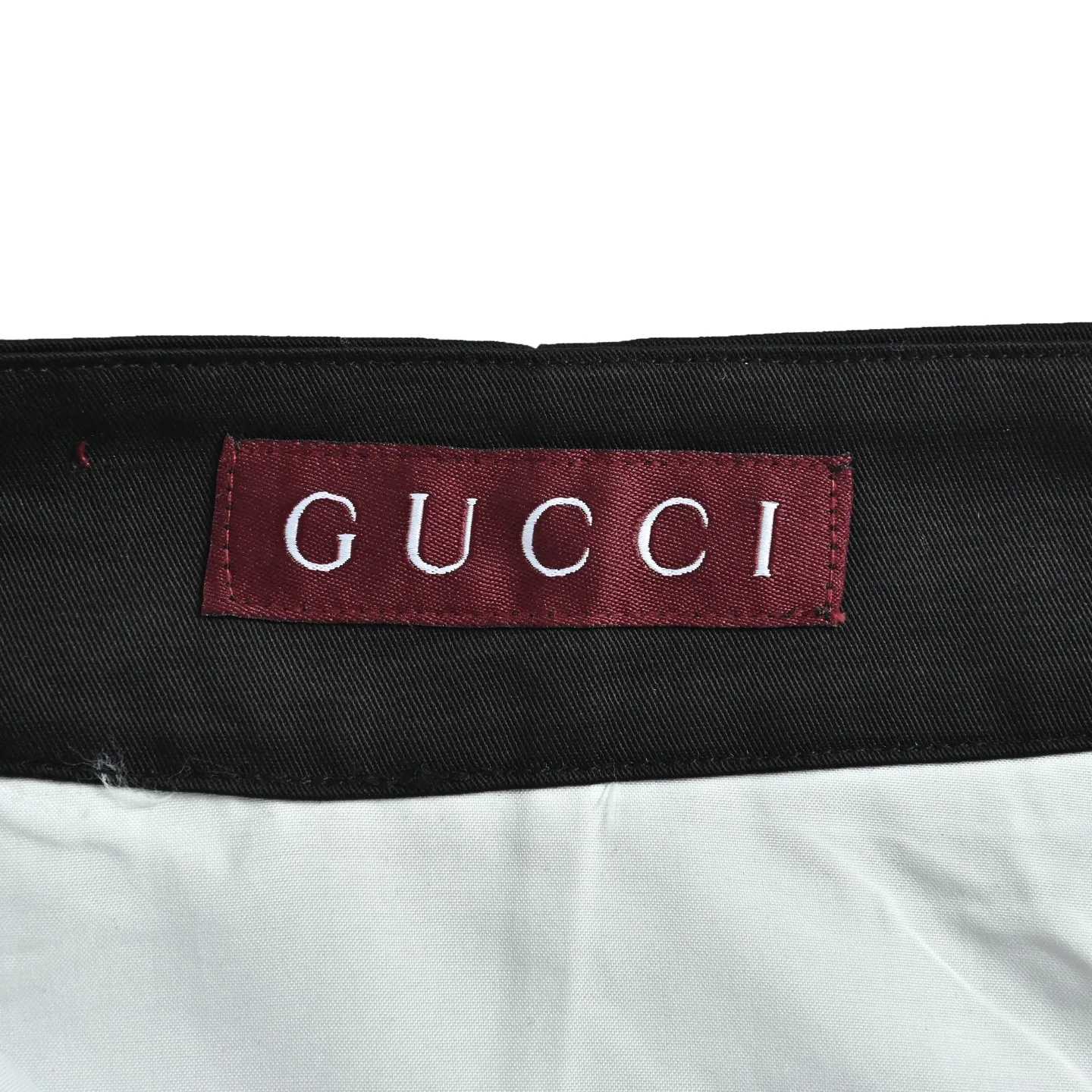 Gucci/Gucci pocket distressed printed logo trousers
