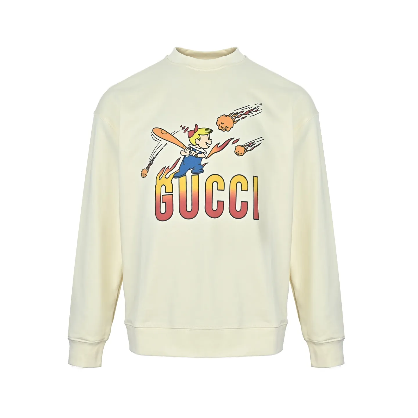 Gucci/Gucci Fun Cartoon Series Printed Round Neck Sweatshirt