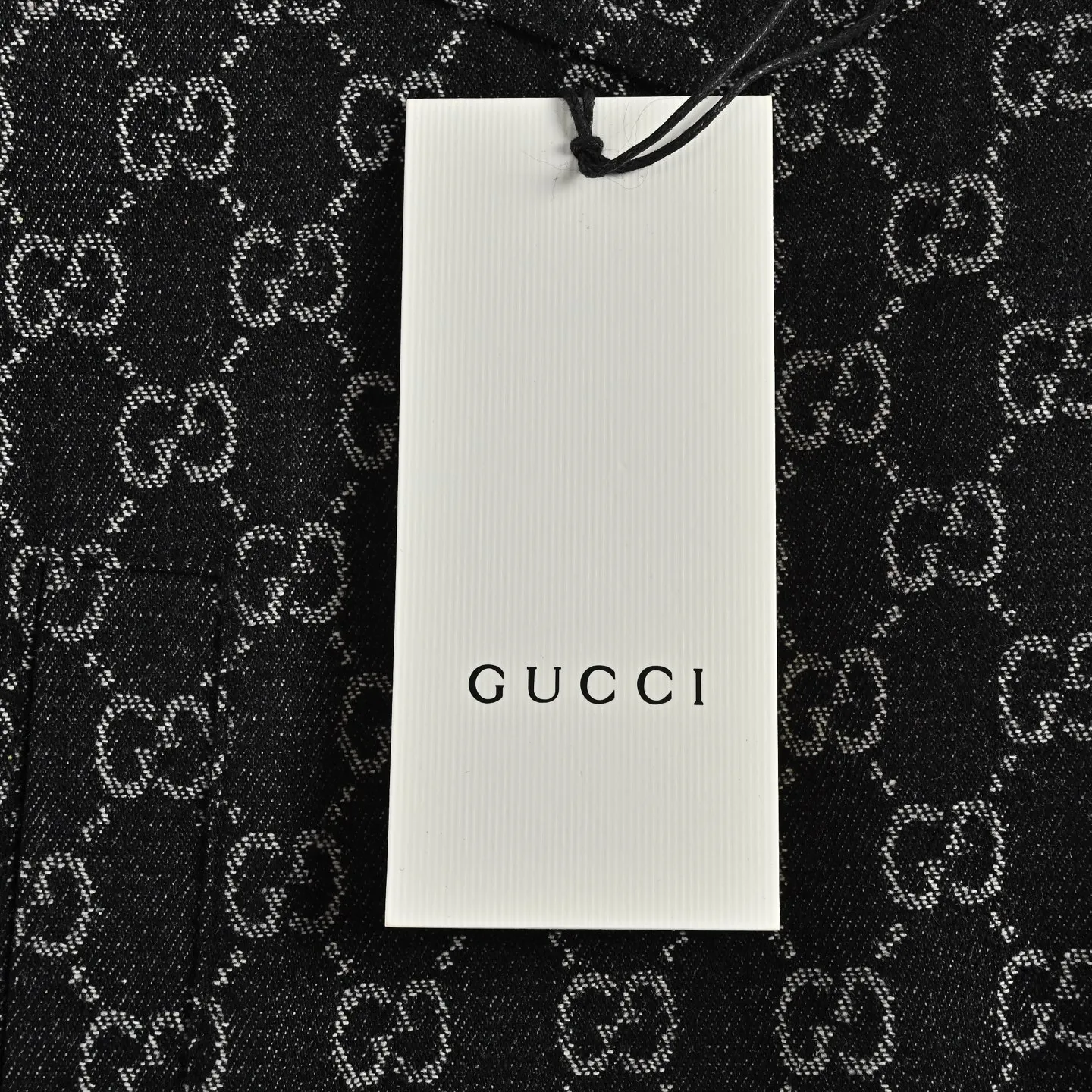 Gucci/Gucci Retro jacquard contrast pocket long-sleeved shirt jacket