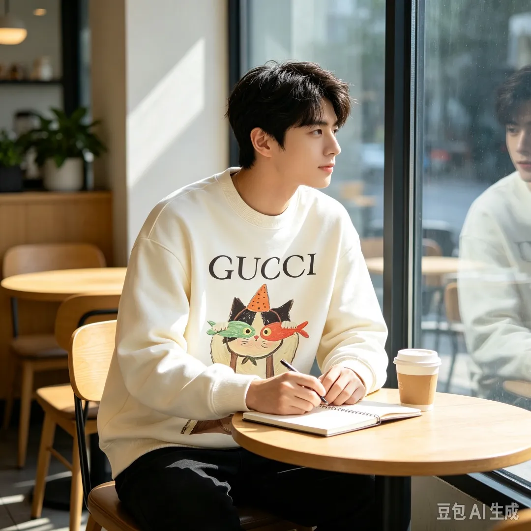 Gucci/Gucci Fun Cartoon Series Round Neck Sweatshirt