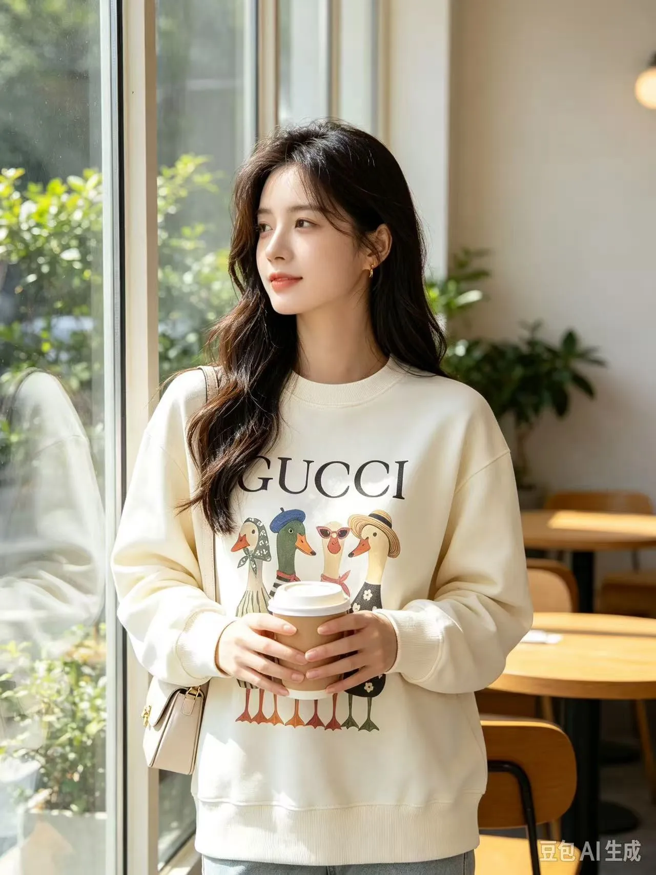 Gucci/Gucci Fun Cartoon Series Round Neck Sweatshirt