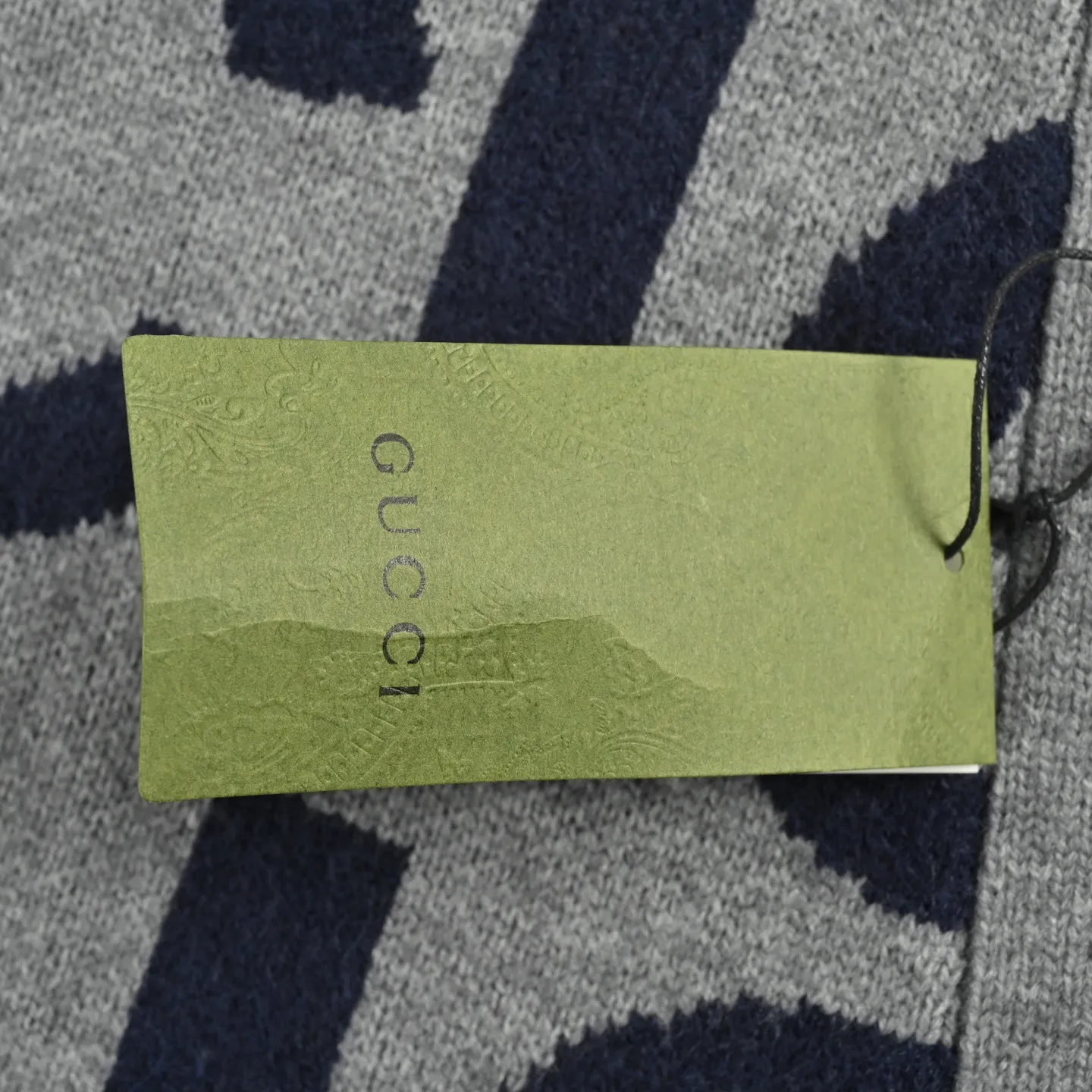 Gucci/Gucci intarsia letter all over printed cardigan sweater