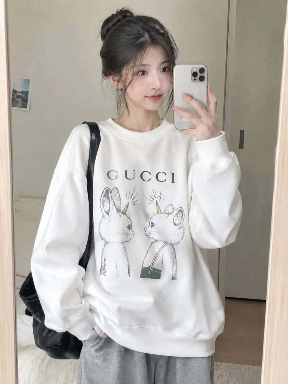 Gucci/Gucci Fun Cartoon Series Printed Round Neck Sweatshirt