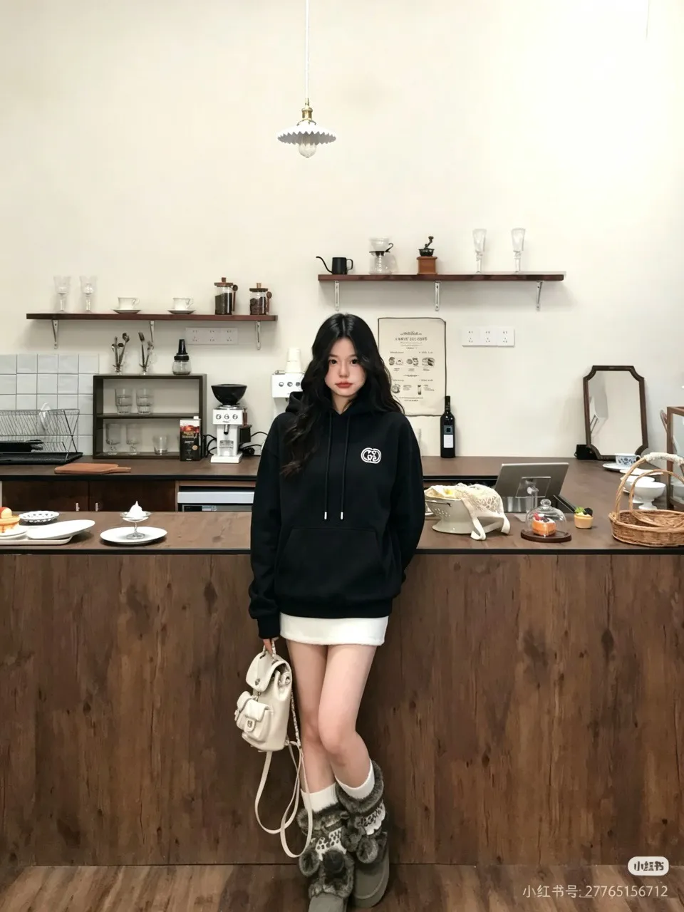 Gucci/Gucci three-dimensional embroidered Double G hooded sweatshirt