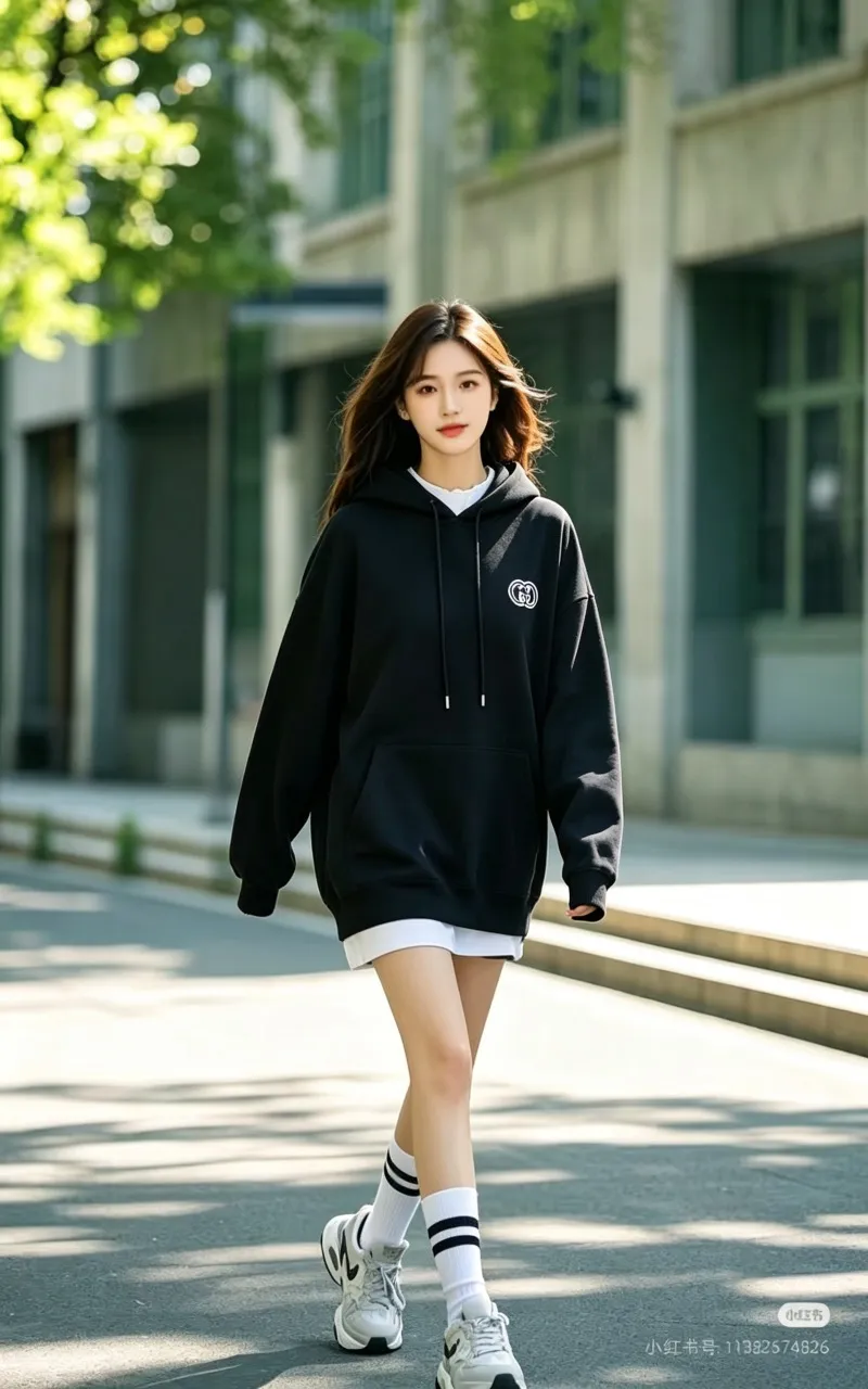 Gucci/Gucci three-dimensional embroidered Double G hooded sweatshirt