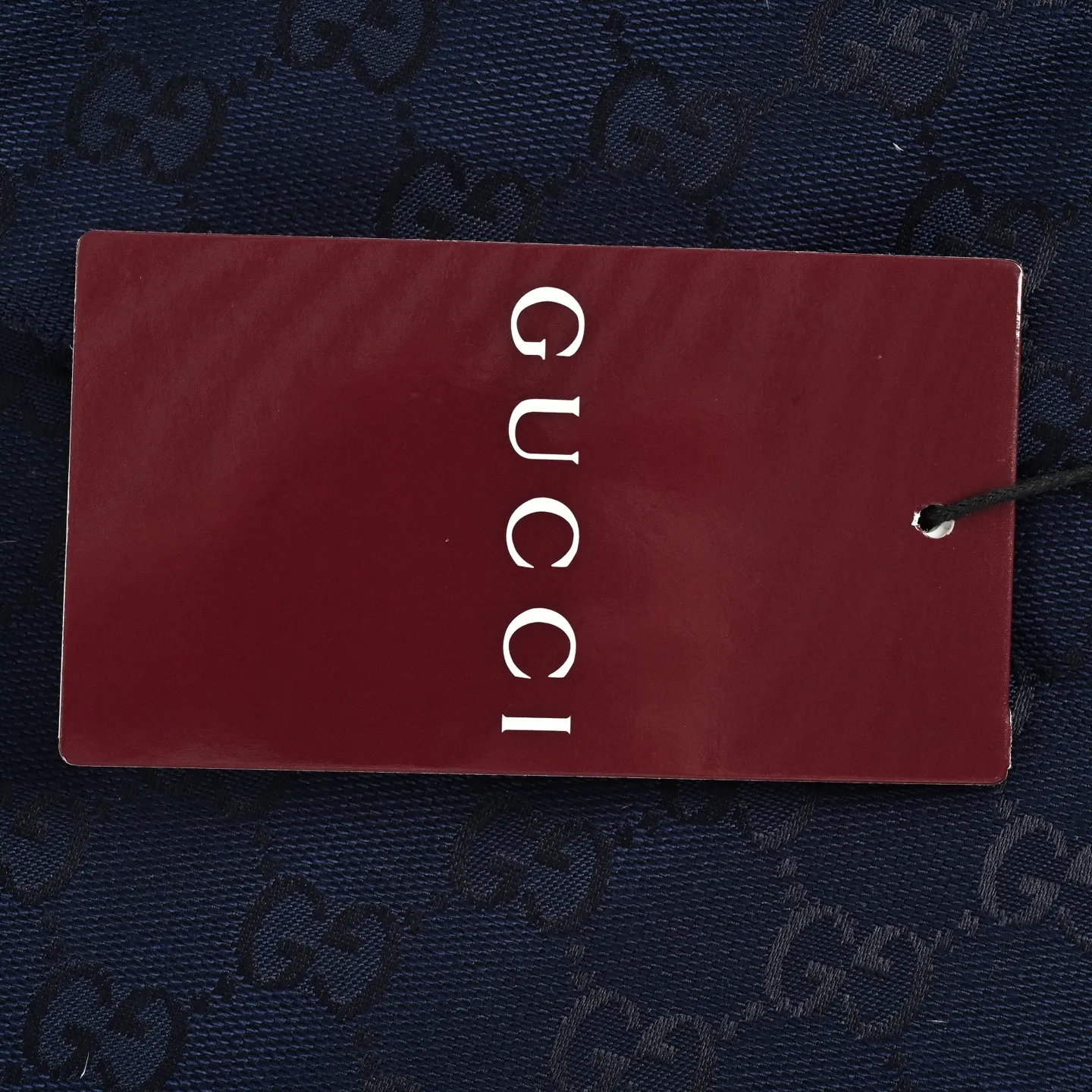 Gucci/Gucci Navy Blue all-over printed jacquard down jacket