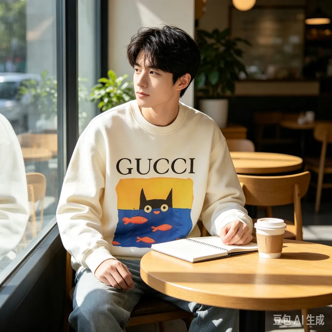 Gucci/Gucci Fun Cartoon Series Round Neck Sweatshirt